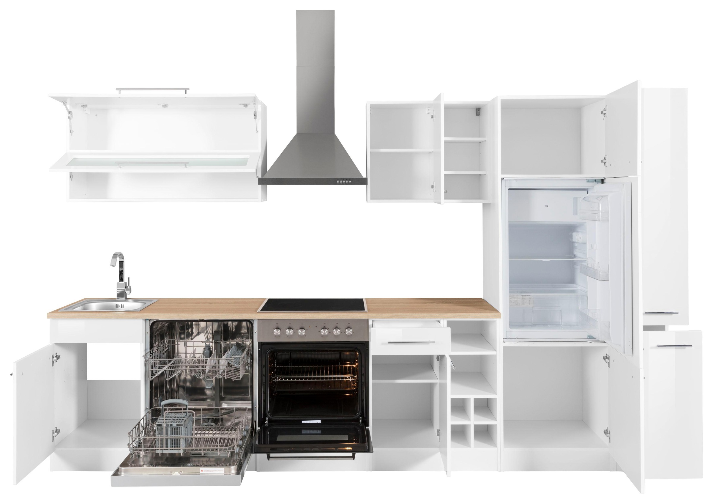 KOCHSTATION Küchenzeile »KS-Eton«, ohne E-Geräte, Breite 330 cm