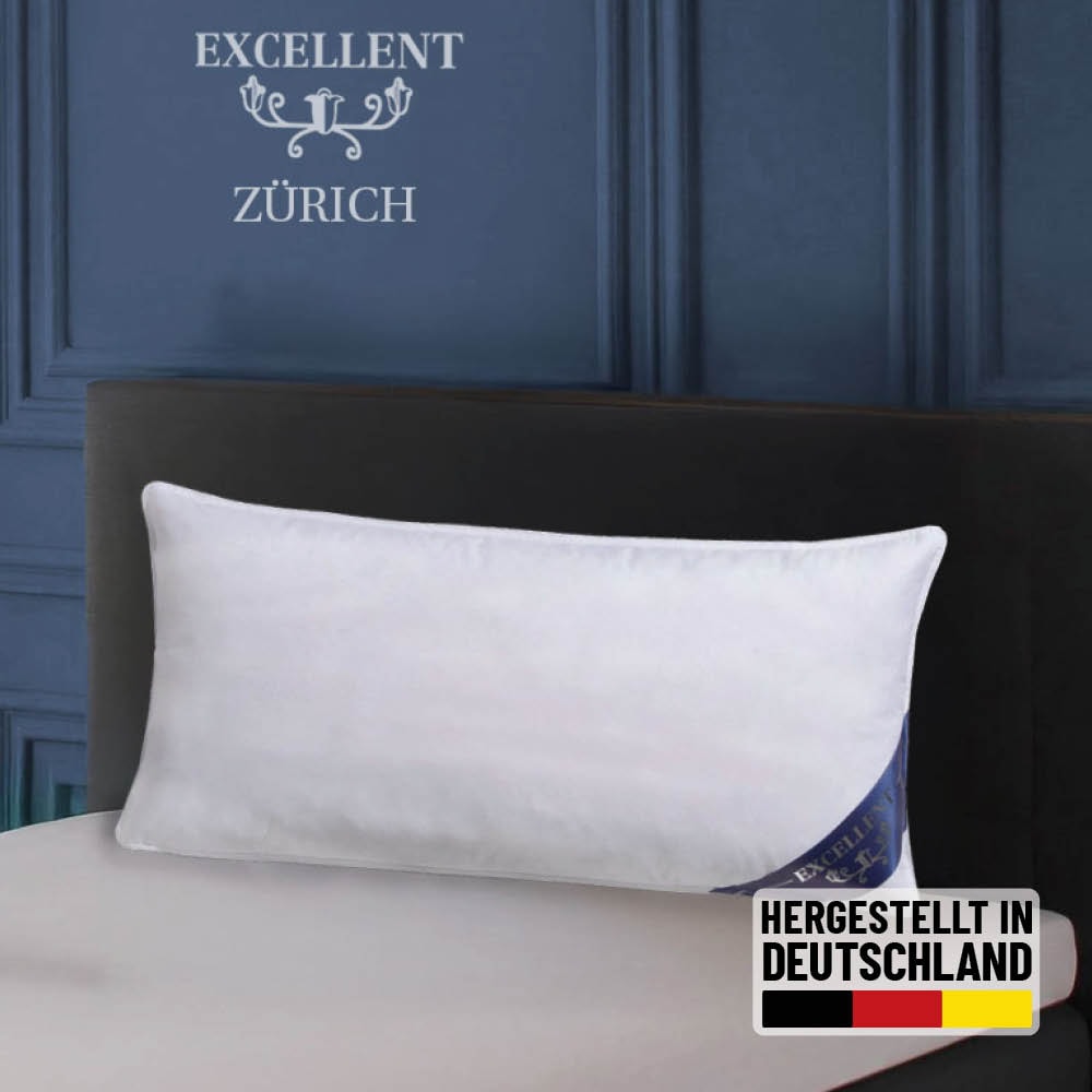 Excellent Federkopfkissen "Zürich, Kopfkissen in 40x80 und 80x80" Füllung: günstig online kaufen