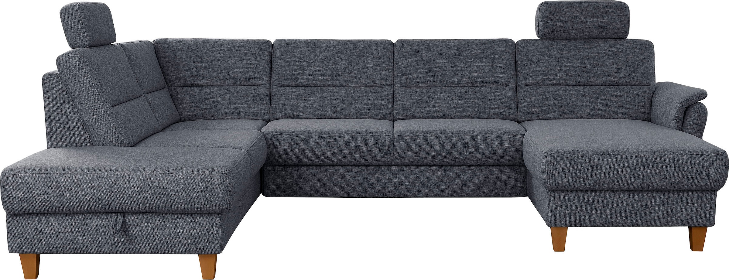 Home affaire Wohnlandschaft "Palmera U-Form, B: 308 cm" optional Bettfunkti günstig online kaufen