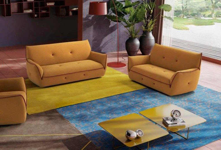 Egoitaliano Polstergarnitur »Yuki, extravagantes Design und höchster Sitzkomfort, tolle Details«, Set, bestehend aus einem 2,5- und einem 2-Sitzer, mit innovativen