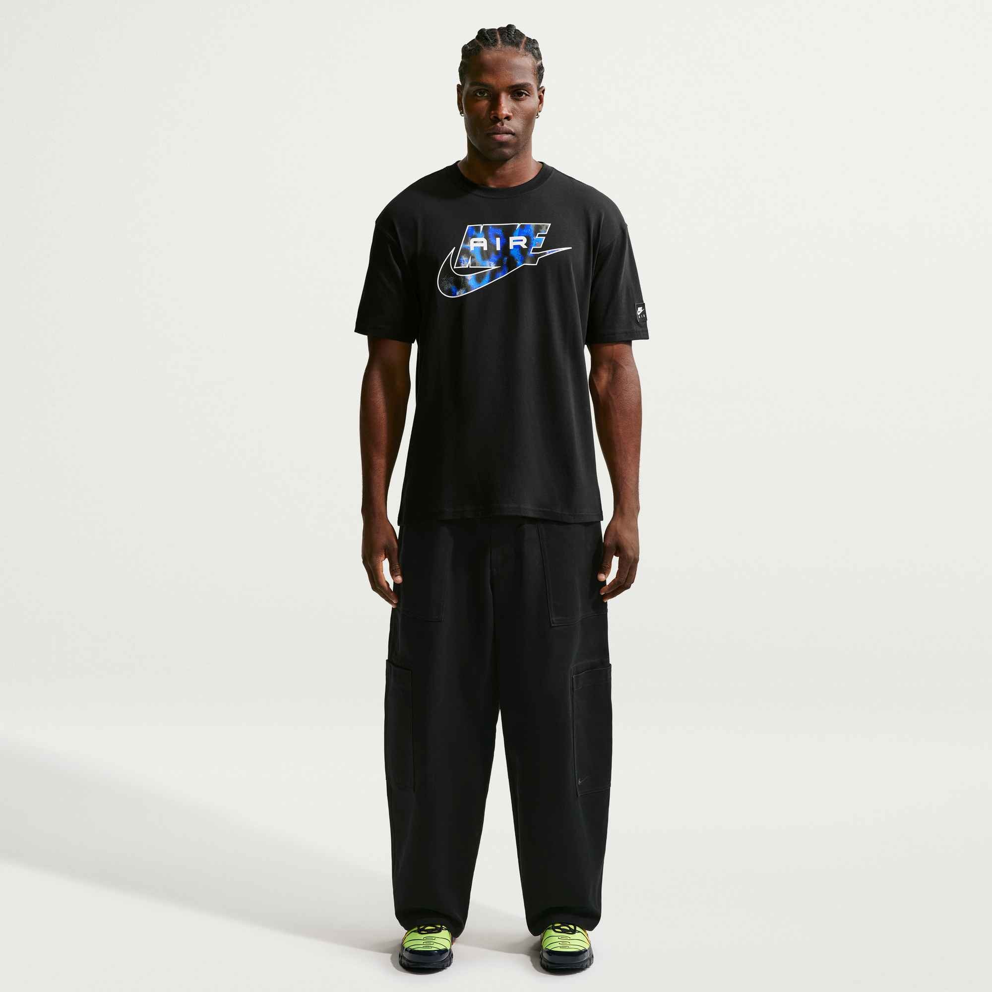Nike T-Shirt »U NSW TEE LSE AIR AOP« für sportliche Aktivitäten, kurzärmlig, kragenlos, ohne Verschluss