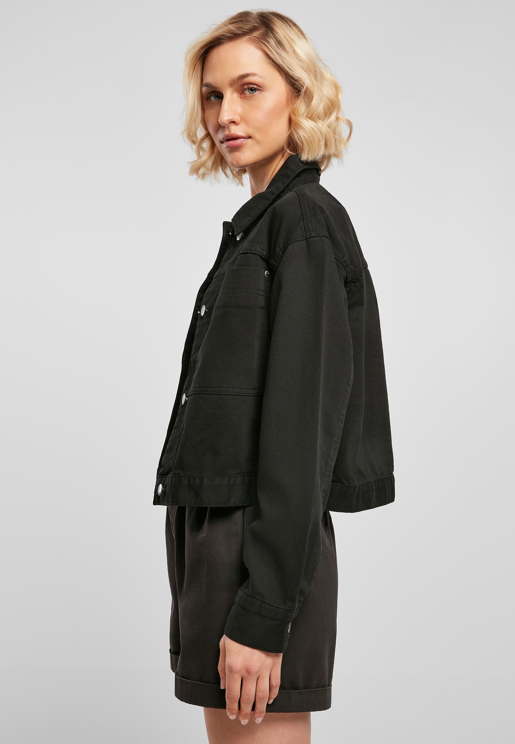 URBAN CLASSICS Allwetterjacke »Urban Classics Damen Ladies Short Boxy Worker Jacket«, (1 St.), ohne Kapuze