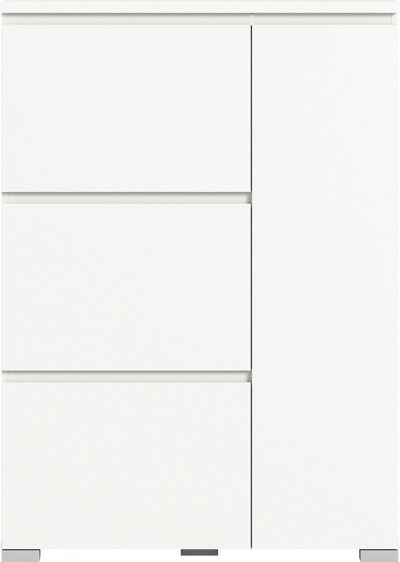 INOSIGN Schuhschrank »Skoskap, Tiefe 18cm, 3 Klappen, 1 Tür, Platz für ca. 12 Schuhpaare«, Schuhkipper, Schuhkommode, Schuhregal, Kommode, Anrichte