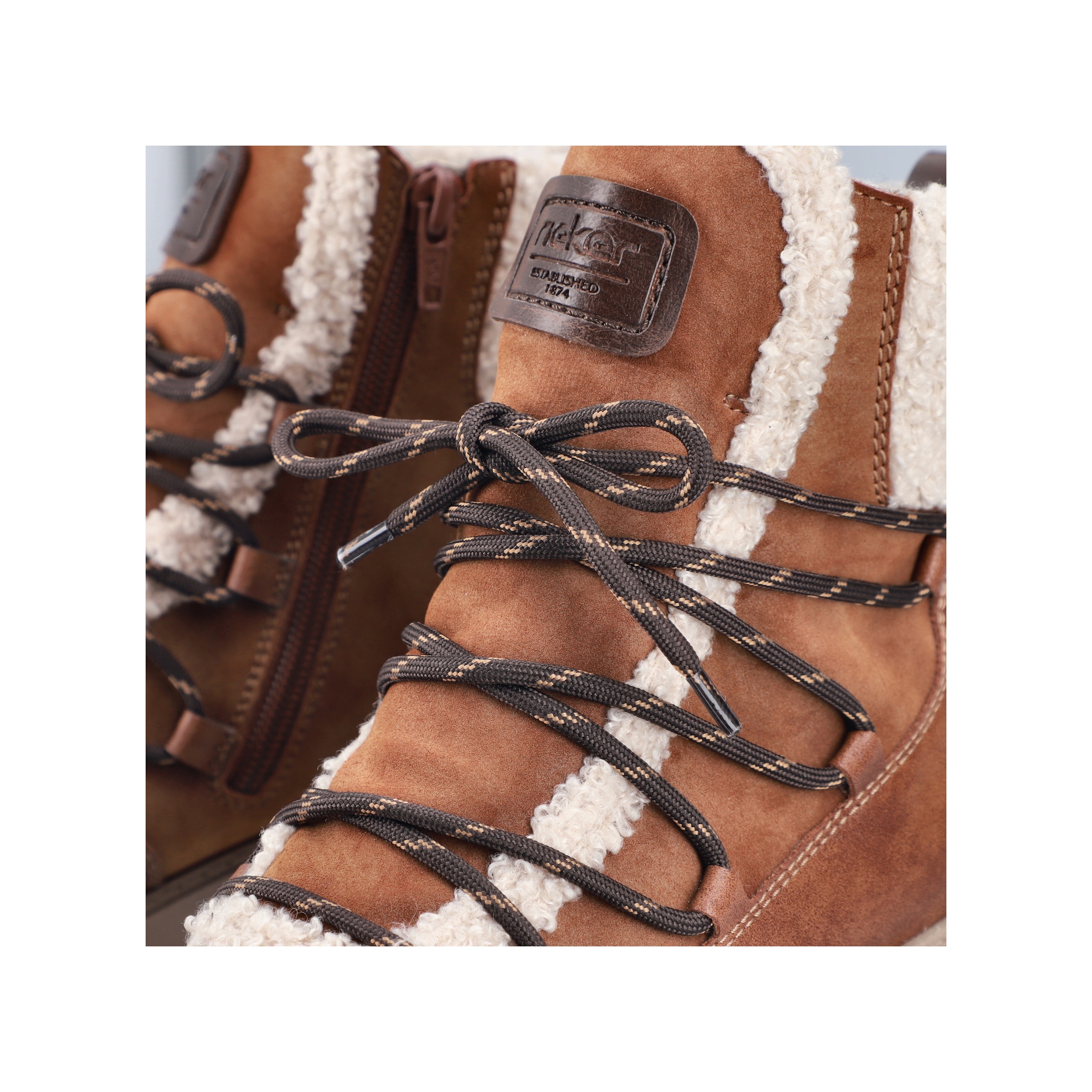 Rieker Winterboots  Schnürboots, Schnürstiefelette mit robuster Plateausohle