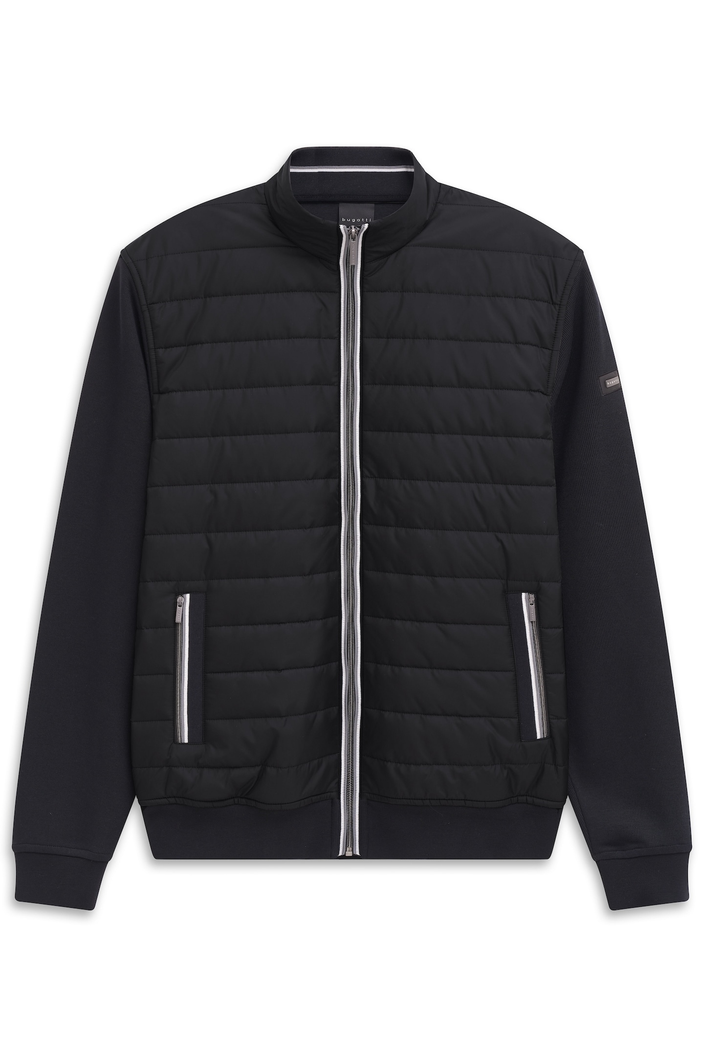 bugatti Sweatjacke, mit sportlichem Stehkragen