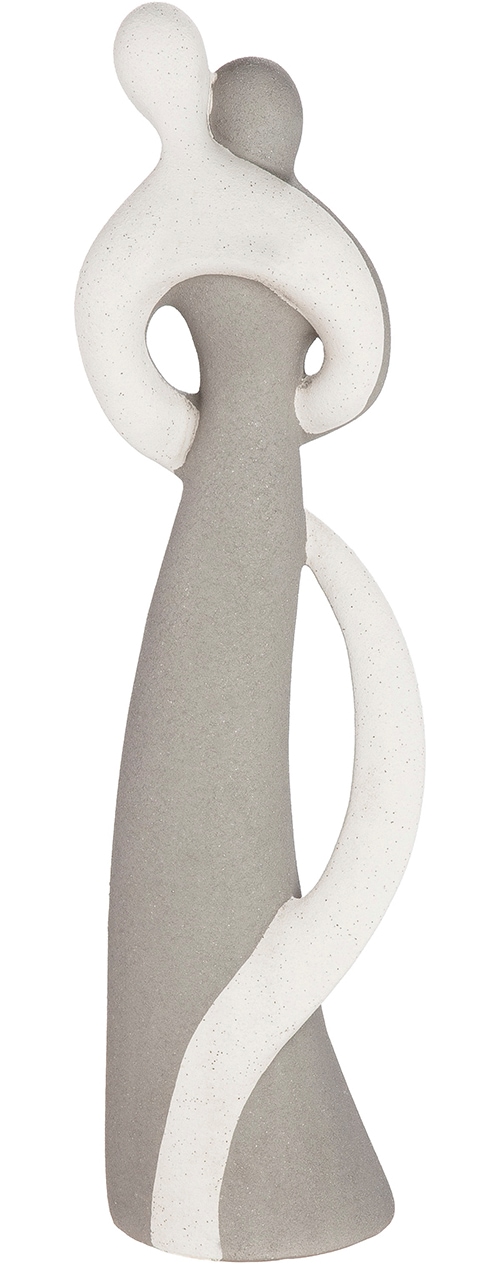 GILDE Skulptur »Figur Monroe weiß H. 45,5 cm« Frauenfigur abstrakter Stil sitzende Pose Wohnaccessoire