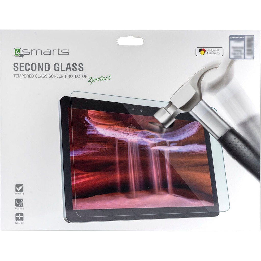 4smarts Displayschutzglas »Second Glass 2.5D für Samsung Galaxy Tab S6 Lite«, für Samsung Galaxy Tab S6 Lite