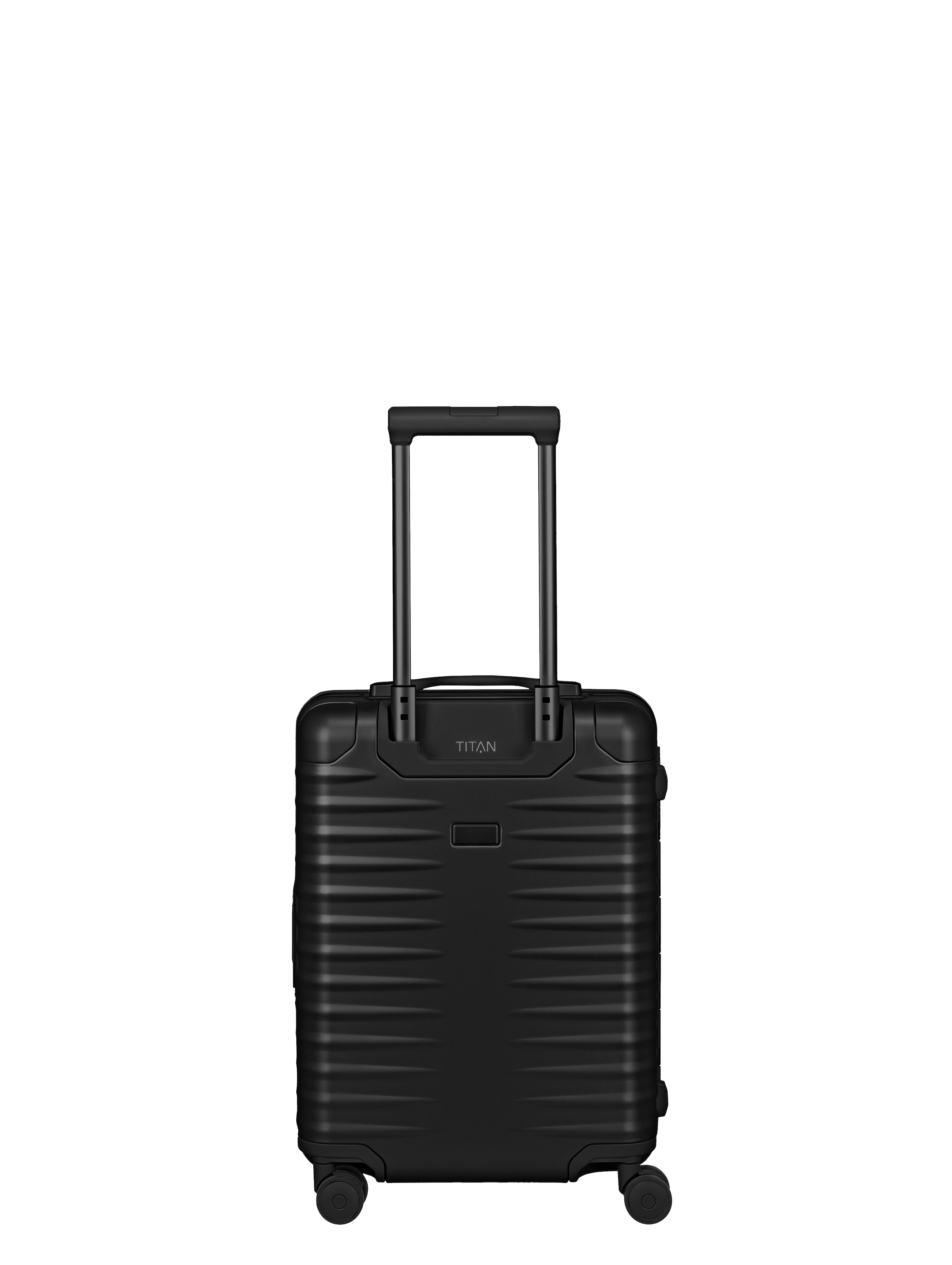 TITAN - Made in Germany Trolley »ETERNITY S23 Aluminium Bordkoffer Made in Germany« 45 l 4 Rollen 100 % Aluminium, Smart Frame und Echtledergriffe