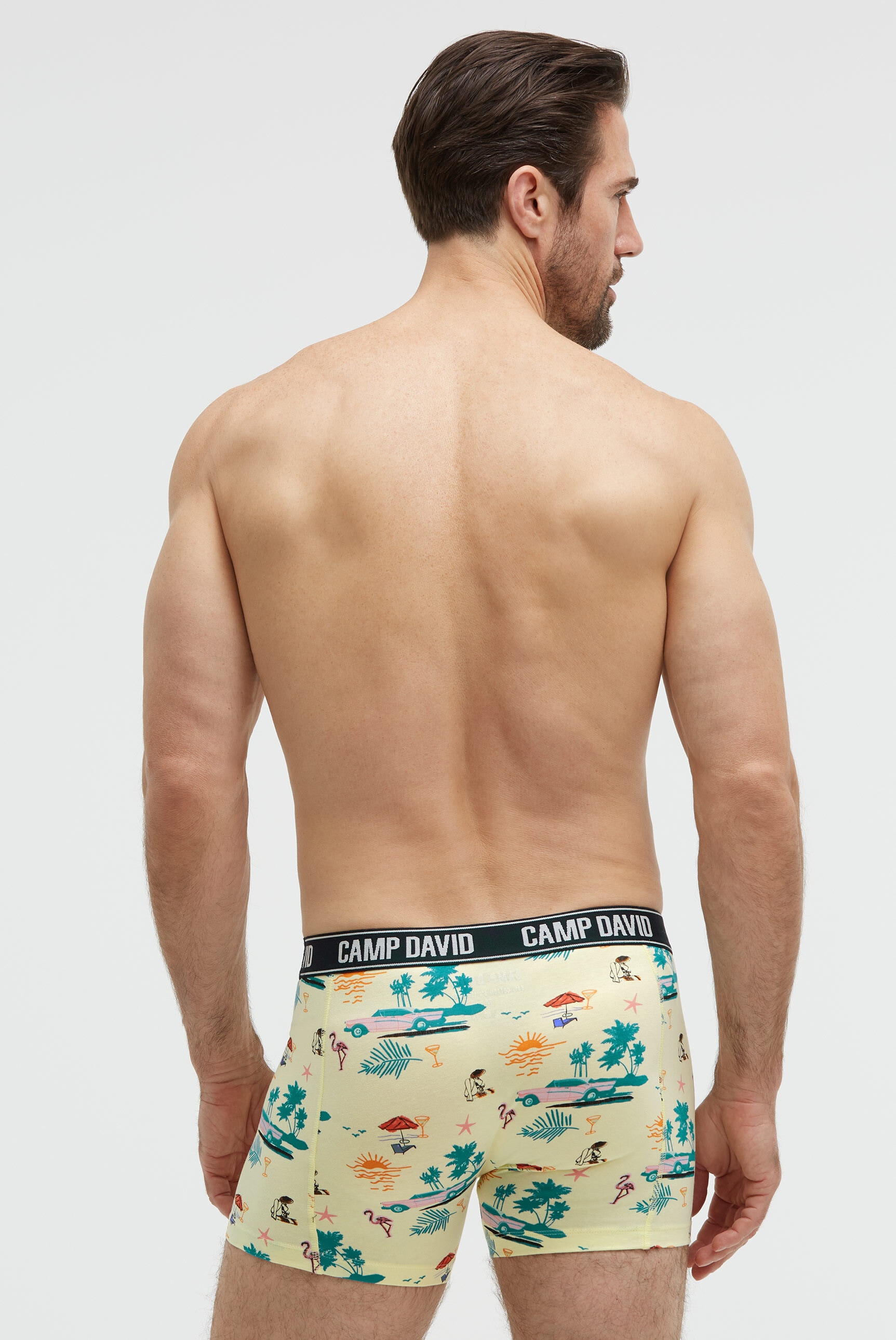 CAMP DAVID Boxershorts »Set:« 2 Stk. mit All Over Print