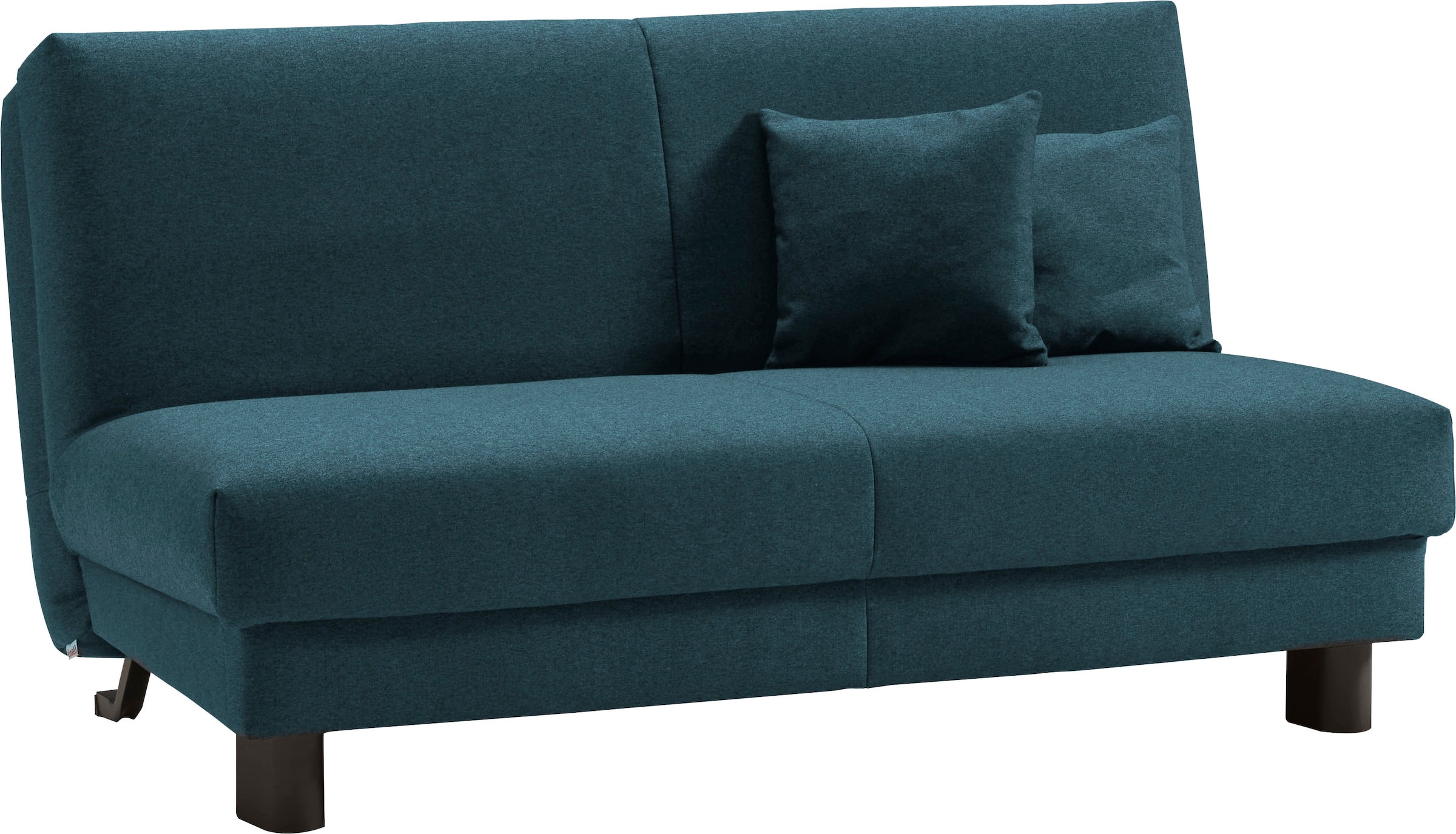 ell + ell Schlafsofa »Enny«, Liegefläche Breite 155 cm, Liegehöhe 45 cm, Füße schwarz, Rückenlehne