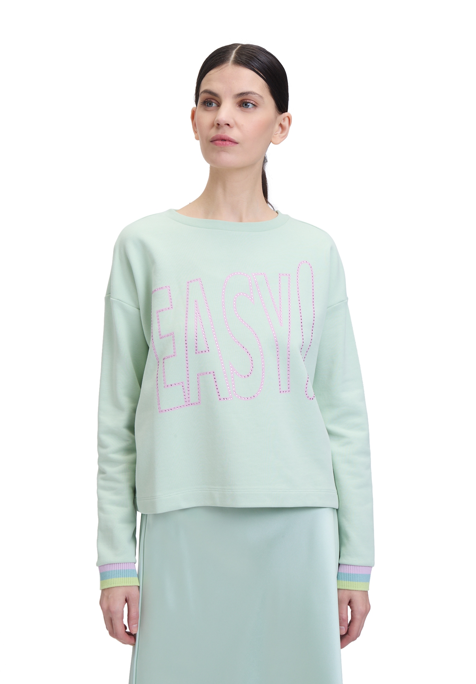 Cartoon Sweatshirt "Cartoon Damen Sweatshirt mit Rippbündchen", Hotfix günstig online kaufen