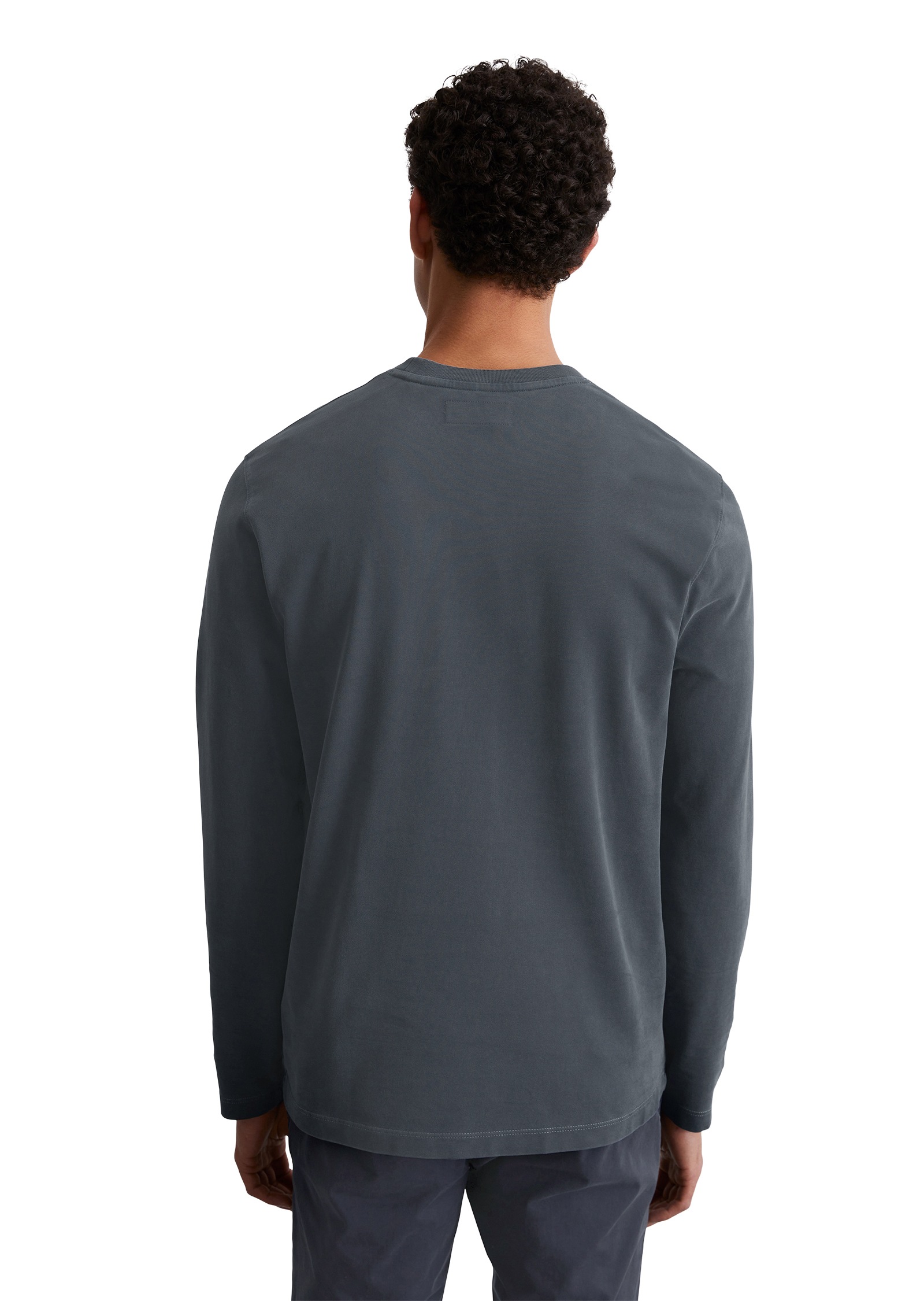Marc OPolo Langarmshirt "T-shirt, long sleeve, crew neck, embroidery" günstig online kaufen