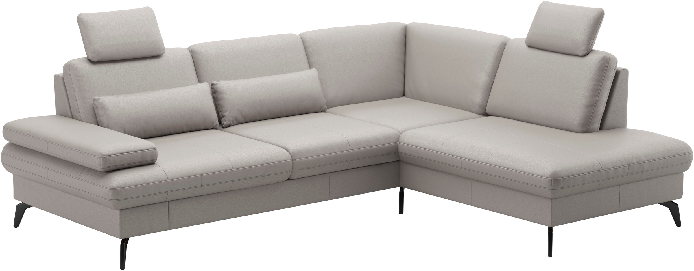 sit&more Ecksofa »Morris L-Form, inkl. Sitztiefenverstellung«, wahlweise mit Armteilverstellung, Bettfunktion & Bettkasten