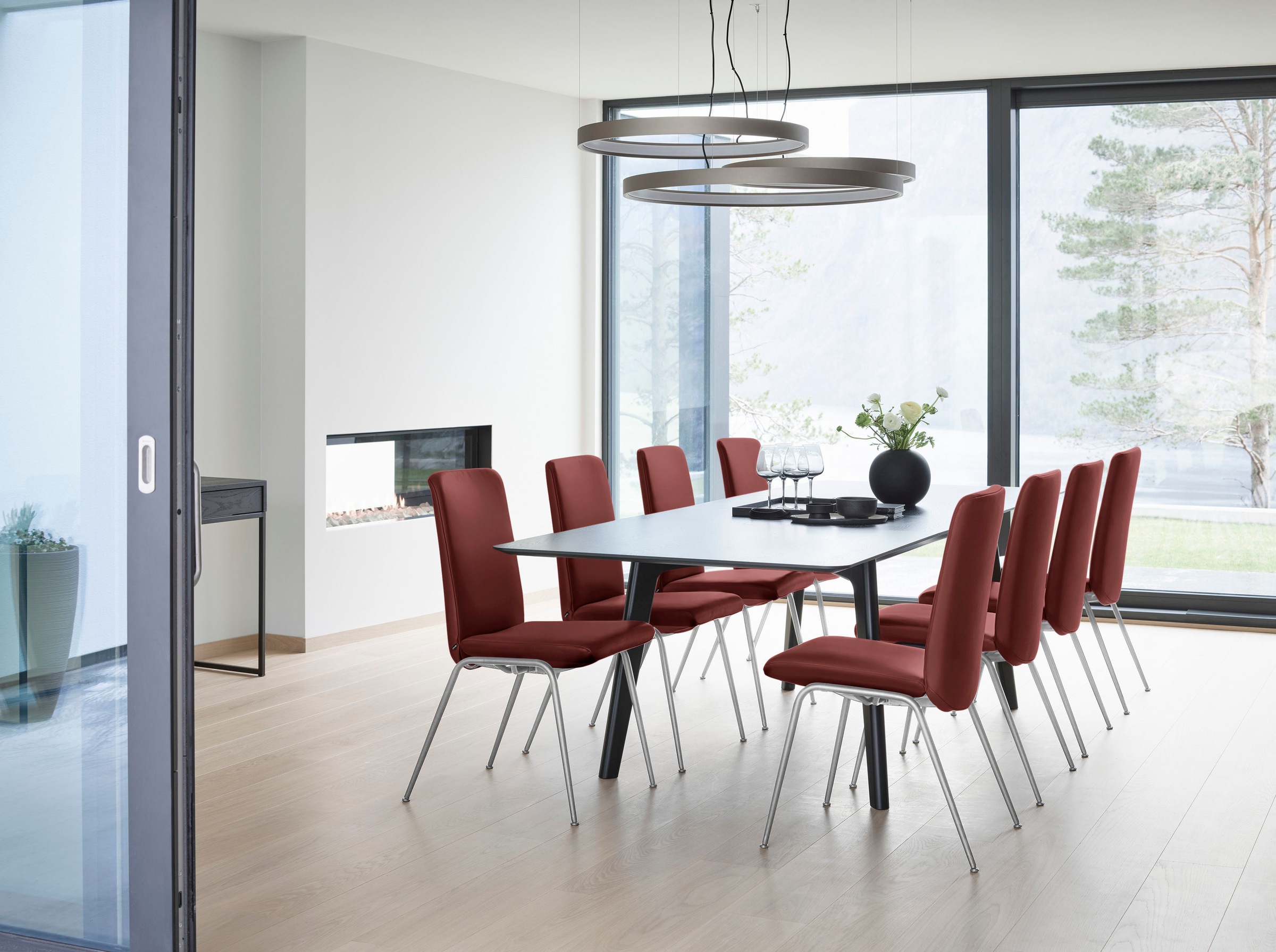 Stressless® Polsterstuhl »Laurel«, Leder PALOMA, Low Back, Größe L, mit Beinen aus Stahl in Chrom glänzend