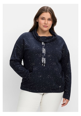 Sheego Sweatshirt »Große Größen«, mit Minimalprint, in Struktur-Qualität kaufen