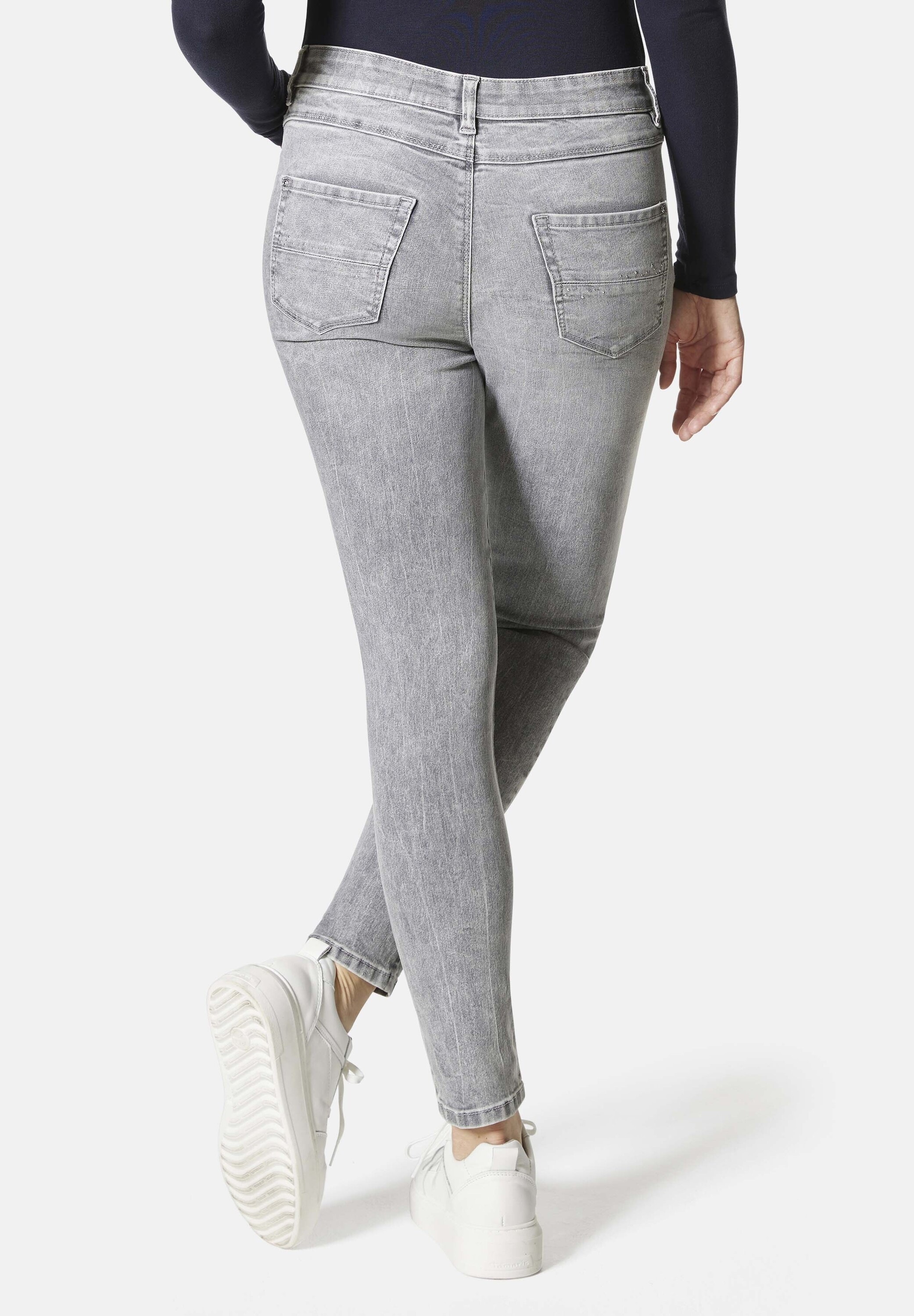 STOOKER WOMEN 5-Pocket-Jeans "Rio Fexxi Move Strass Skinny Fit Jeans" Skinn günstig online kaufen