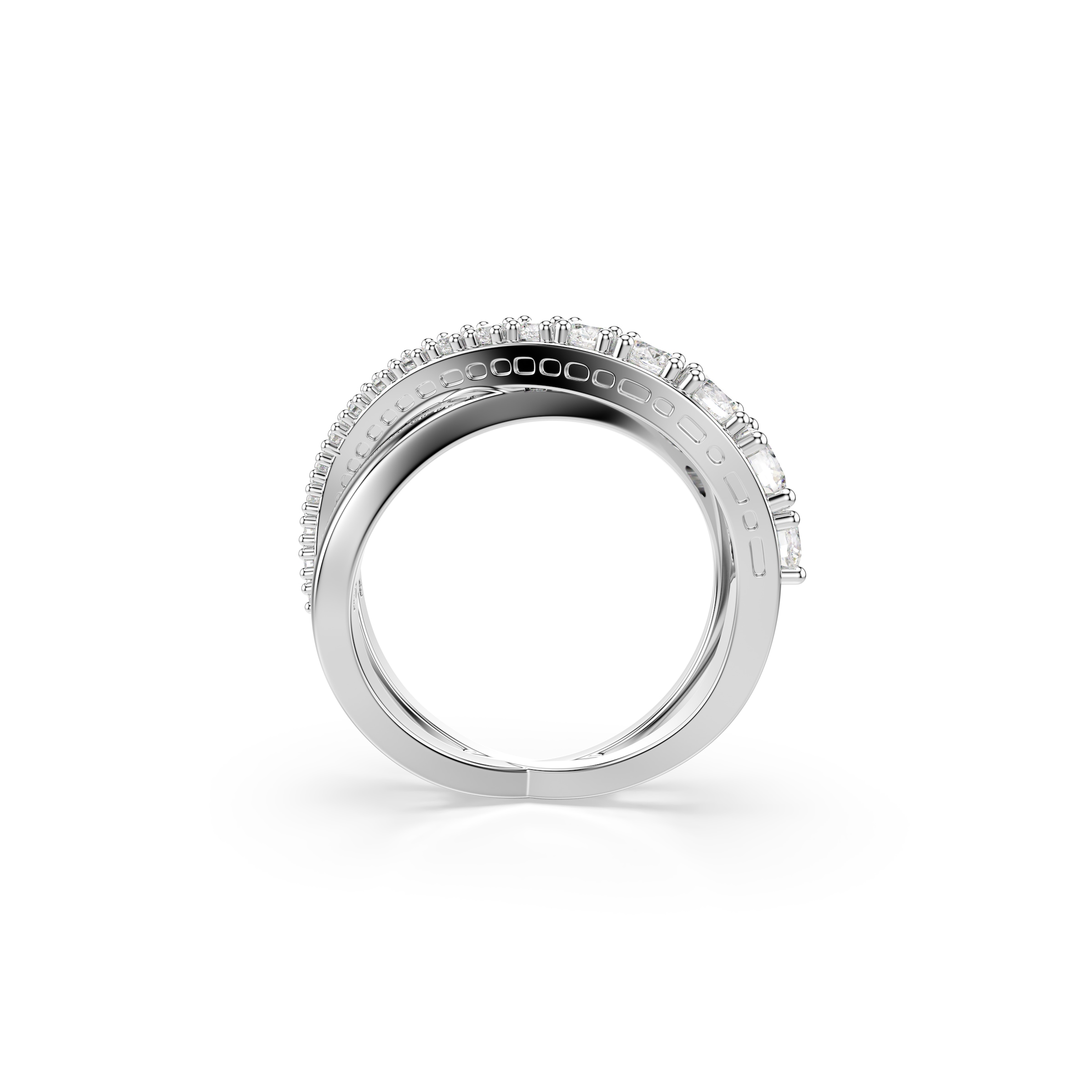 Swarovski Fingerring »Schmuck Geschenk Hyperbola Ring« mit Swarovski® Kristall, Zirkonia (synth.)