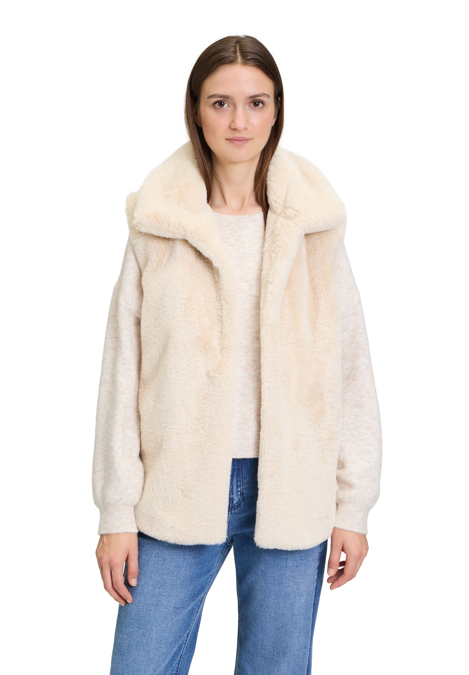 Cartoon Plüschweste "Cartoon Damen Fake Fur-Weste mit hohem Kragen", Plüsch günstig online kaufen