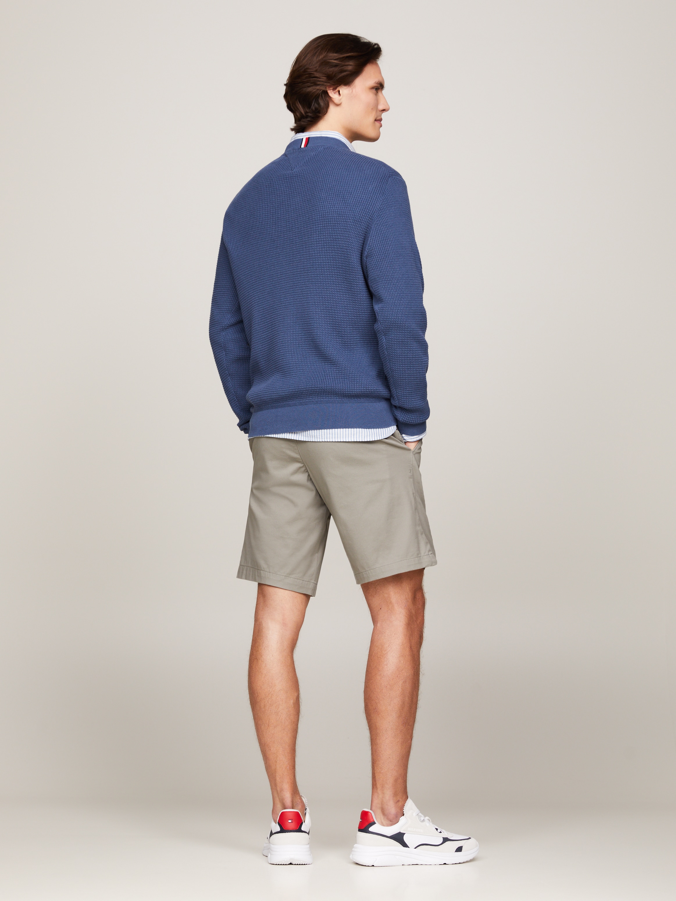 Tommy Hilfiger Rundhalspullover »REFINED STRUCTURE CREW NK«, mit feiner Struktur