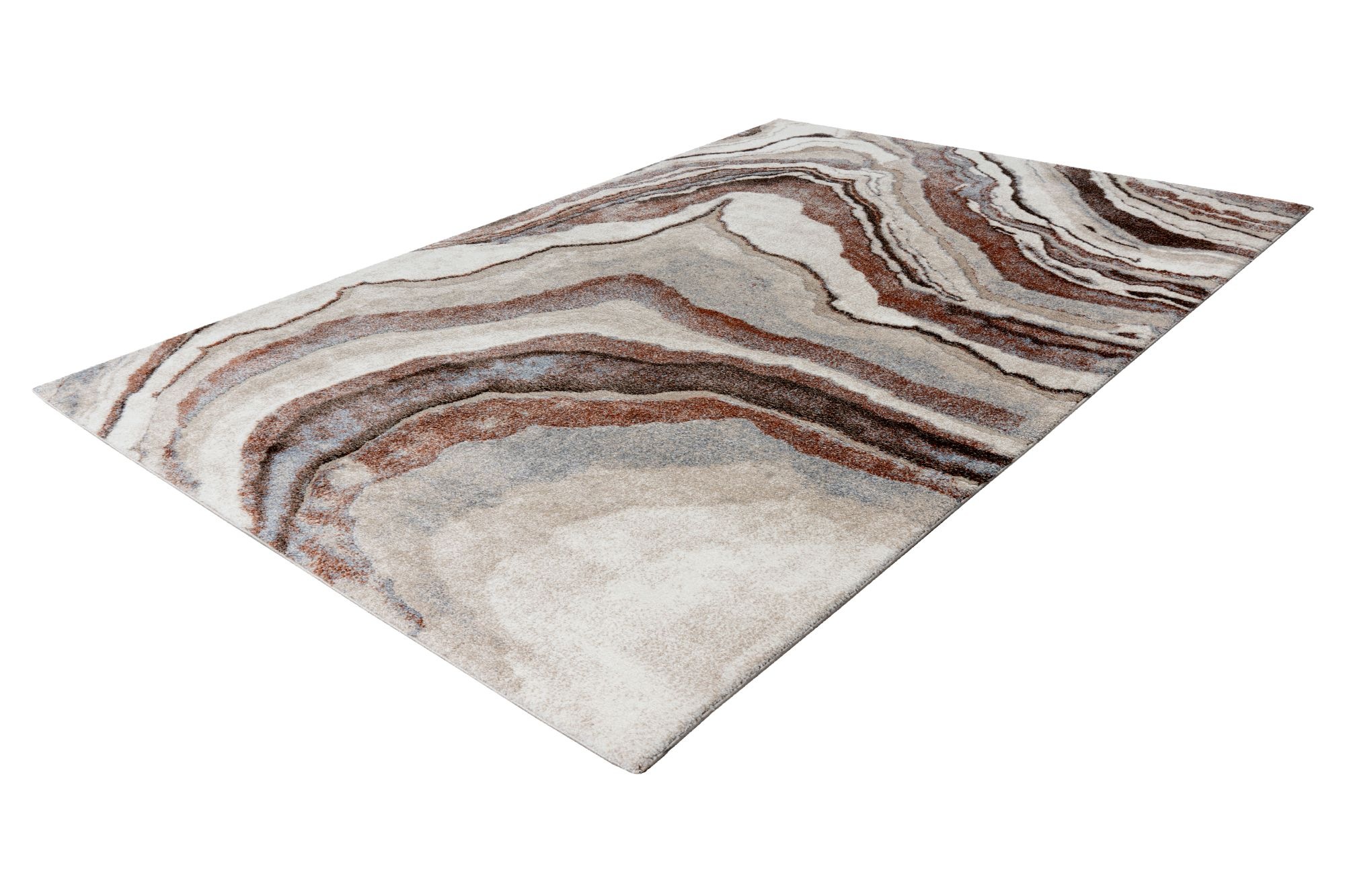 Teppich KAYOOM "Firenze 486", terra, B:80cm H:22mm L:150cm, Polypropylen, Teppiche, Teppich, Kurzflor, Modernes Muster, Fußbodenheizungsgeeignet, Wohnzimmer 2