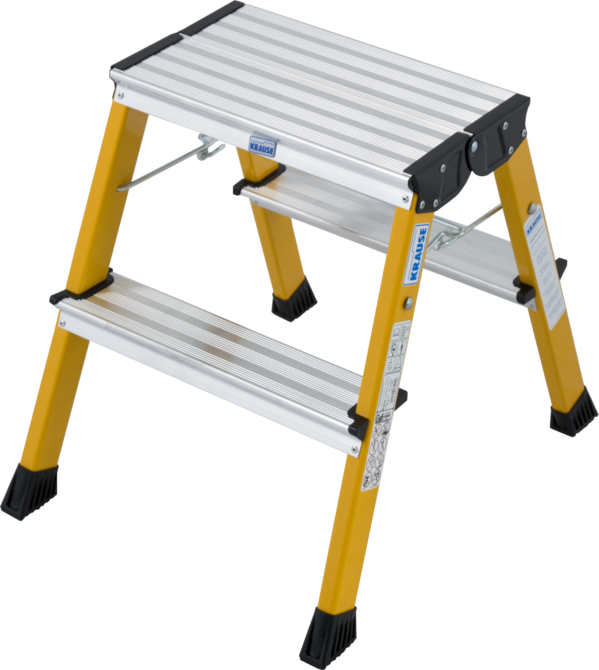 KRAUSE Klapptritt "Rolly" 2 x 2 Stufen