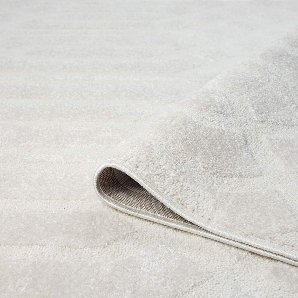 Teppich CARPET CITY "FLAIR138", beige (creme), B:80cm H:11mm L:150cm, Obermaterial: 50% Polyester, 50% Polypropylen, Teppiche, Teppich, Kurzflor-Teppich, Skandi-Stil, Wohnzimmer 3