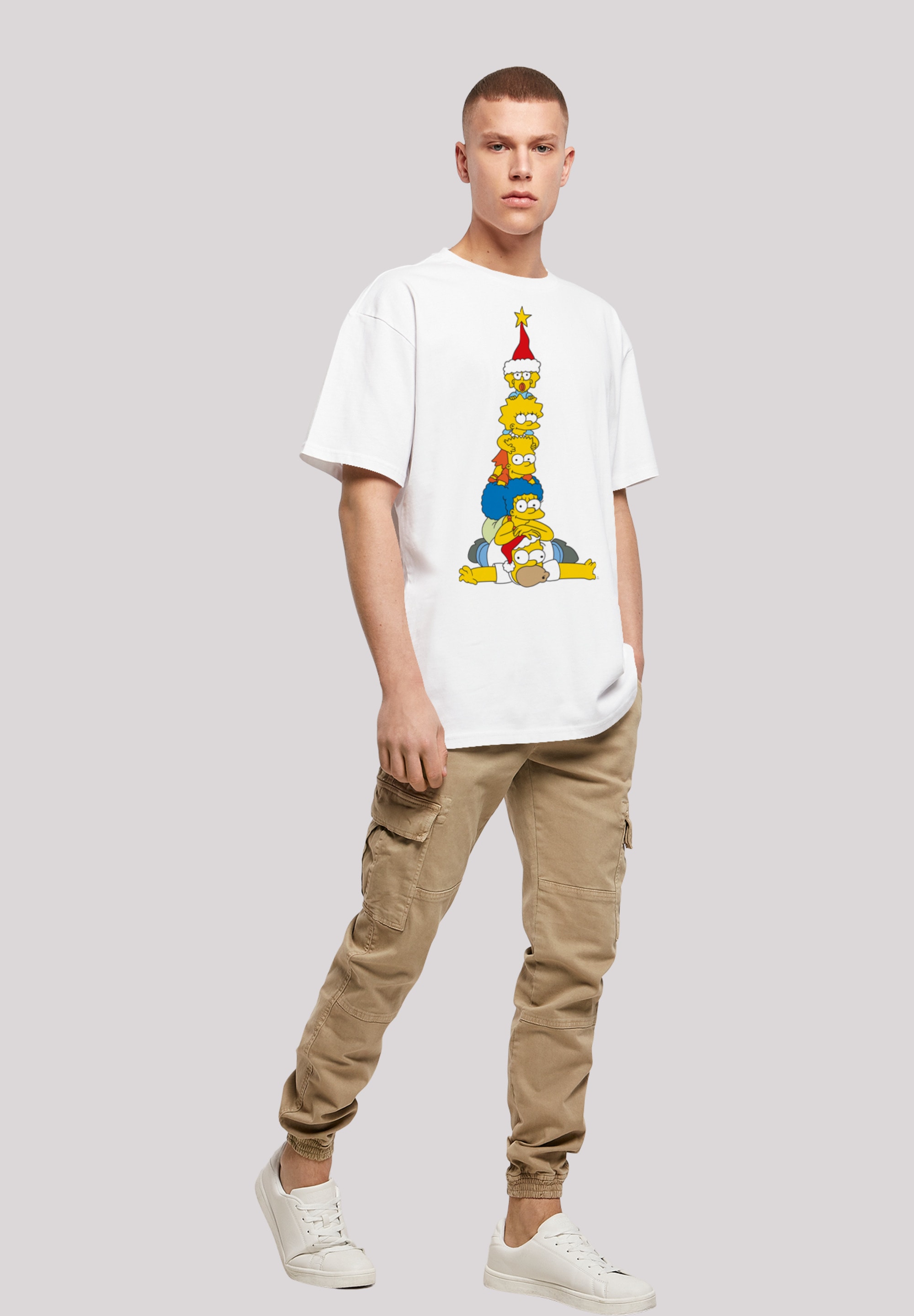 T-Shirt | kaufen ▷ »The Family Weihnachtsbaum«, Christmas Simpsons F4NT4STIC Print BAUR