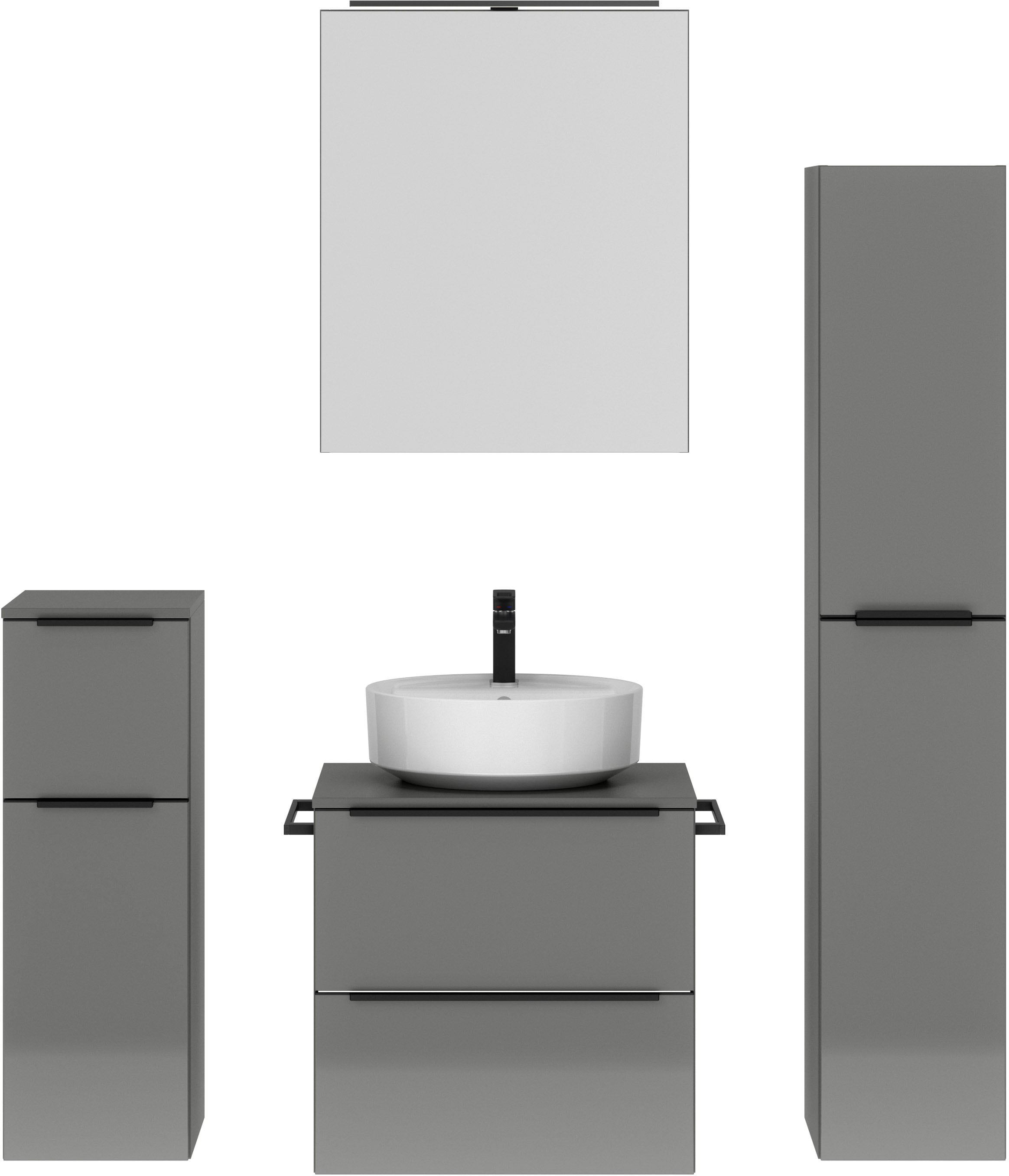 nobilia Badmöbel-Set "Alvene" vormontiert, mit Soft-Close, 4 Stk. tlg. günstig online kaufen