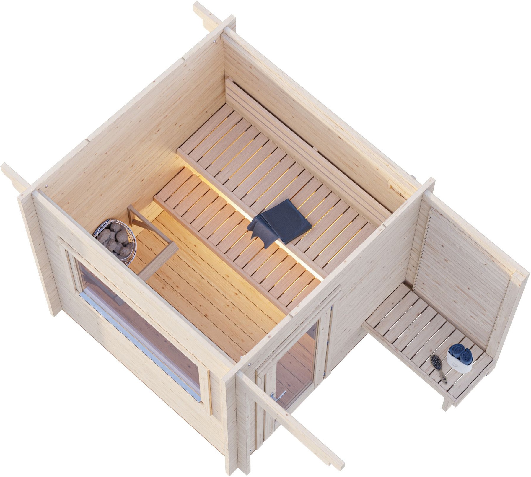 Palmako Sauna »Sanna 4,1 m²«