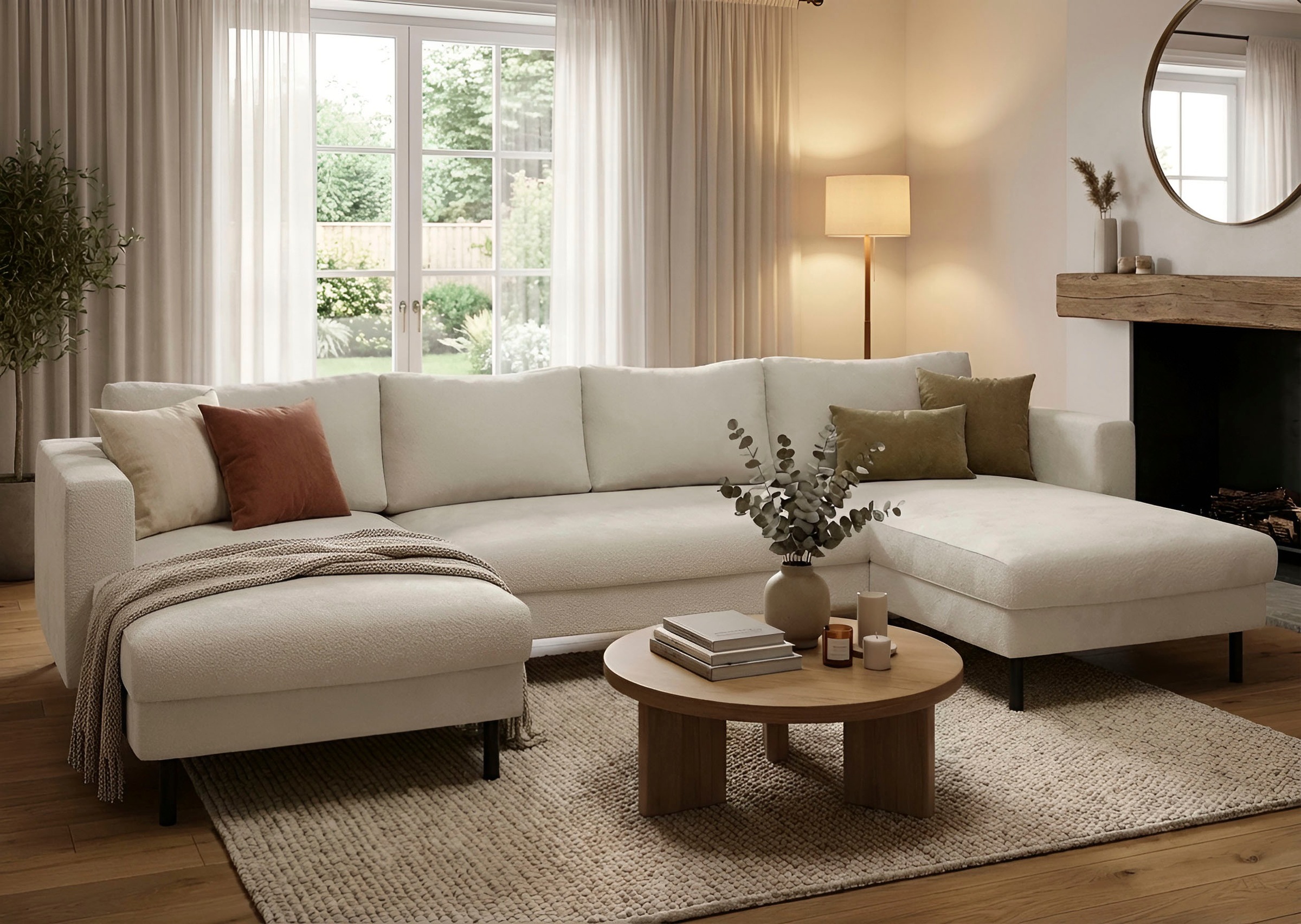 TRENDMANUFAKTUR Wohnlandschaft "Amazing II, wahlw. mit Schlaffunktion & Bet günstig online kaufen