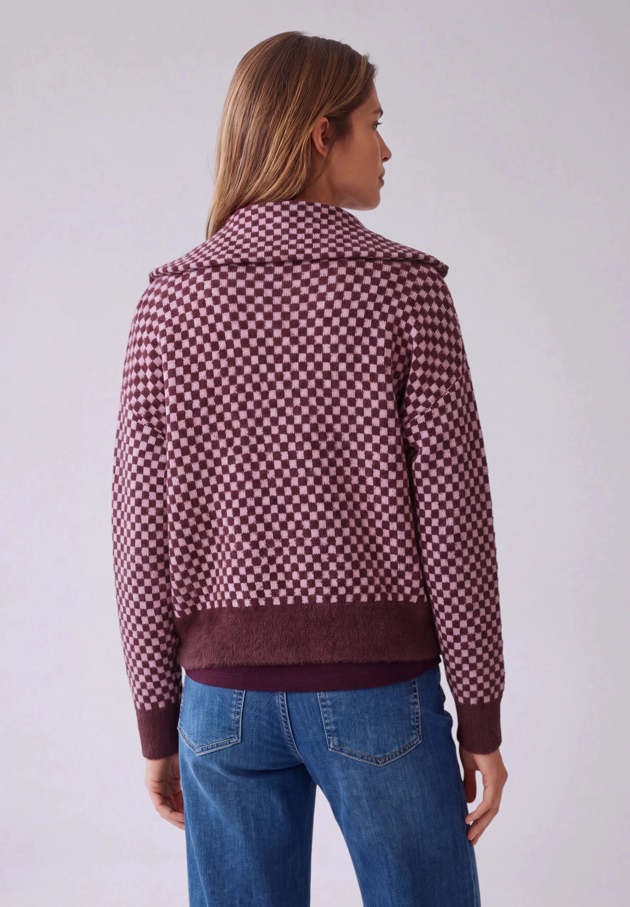 STREET ONE STUDIO Cardigan mit Karomuster