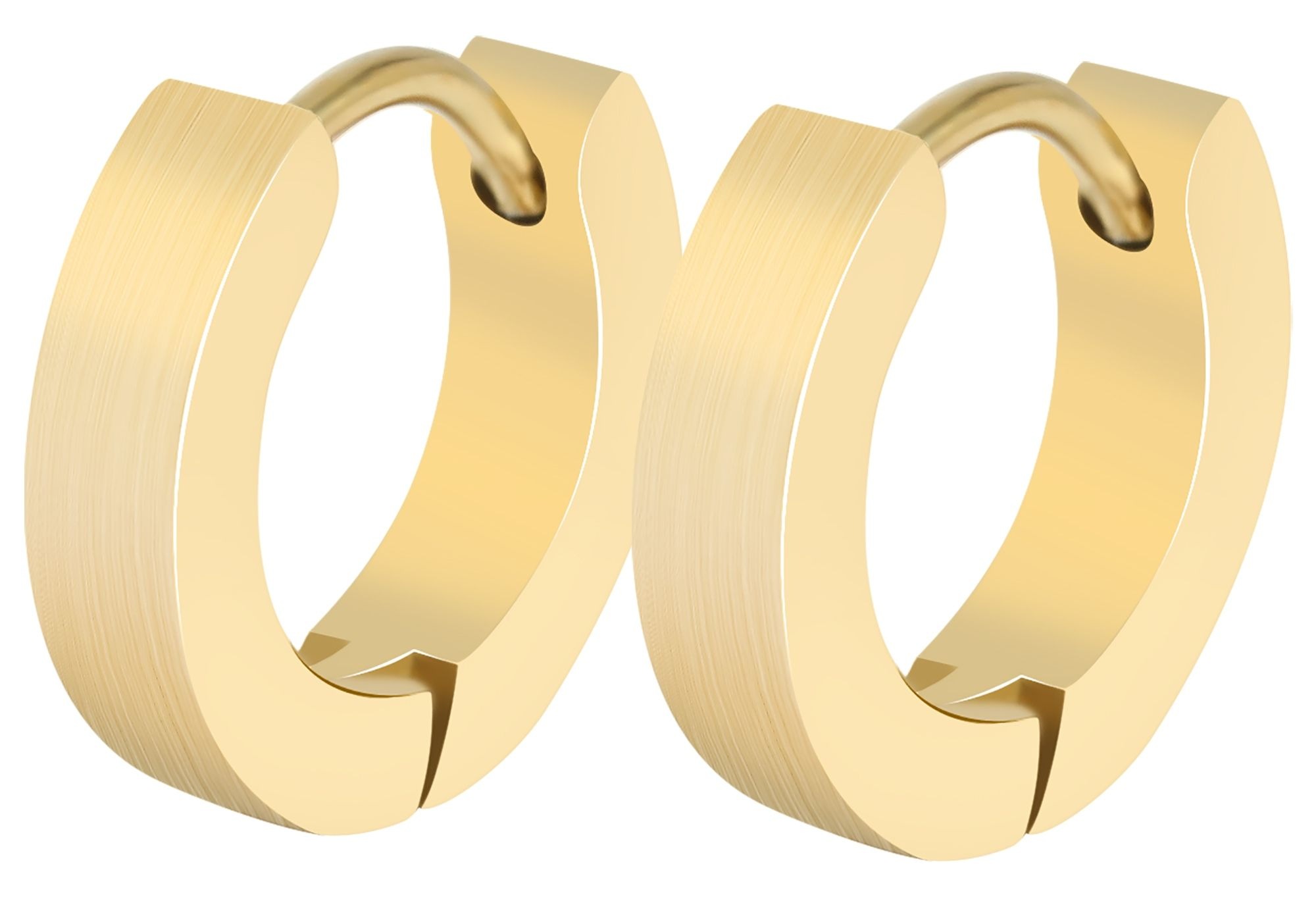 Adelia´s Klappcreolen »Unisex Ohrringe – Klappcreole aus Edelstahl« Perfekt als Geschenk zum Weihnachten