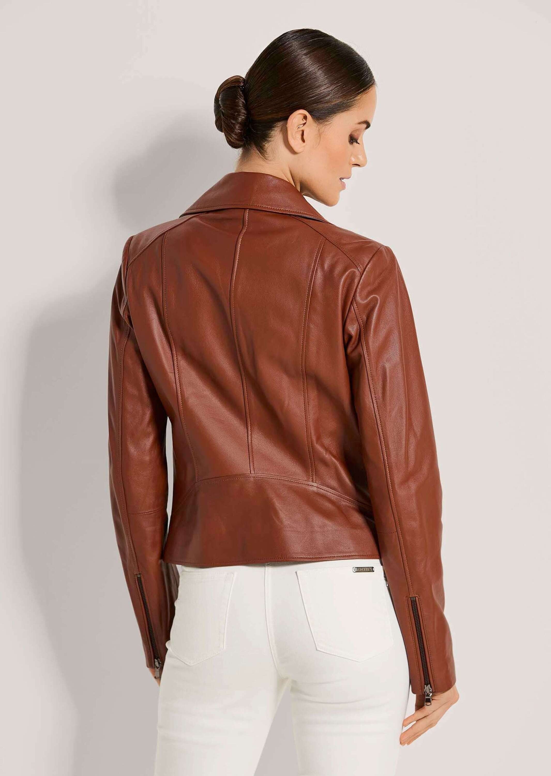 MADELEINE Lederjacke »Lederjacke Lederjacke im Biker-Style«