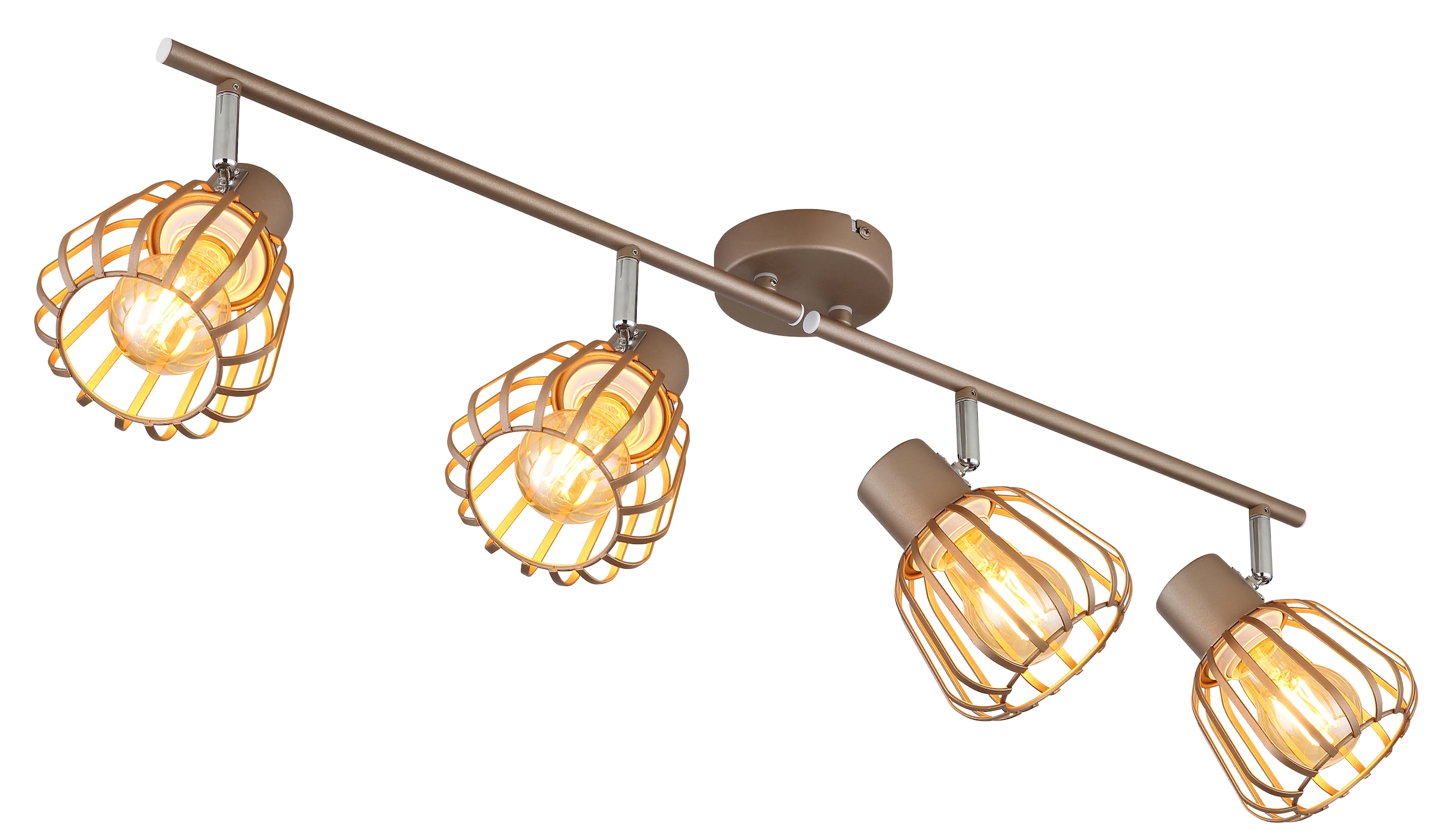 GLOBO LIGHTING Deckenstrahler »OLIN« E27 1 Stk. Strahler kaffeefarben, schwenkbar, modern & flexibel