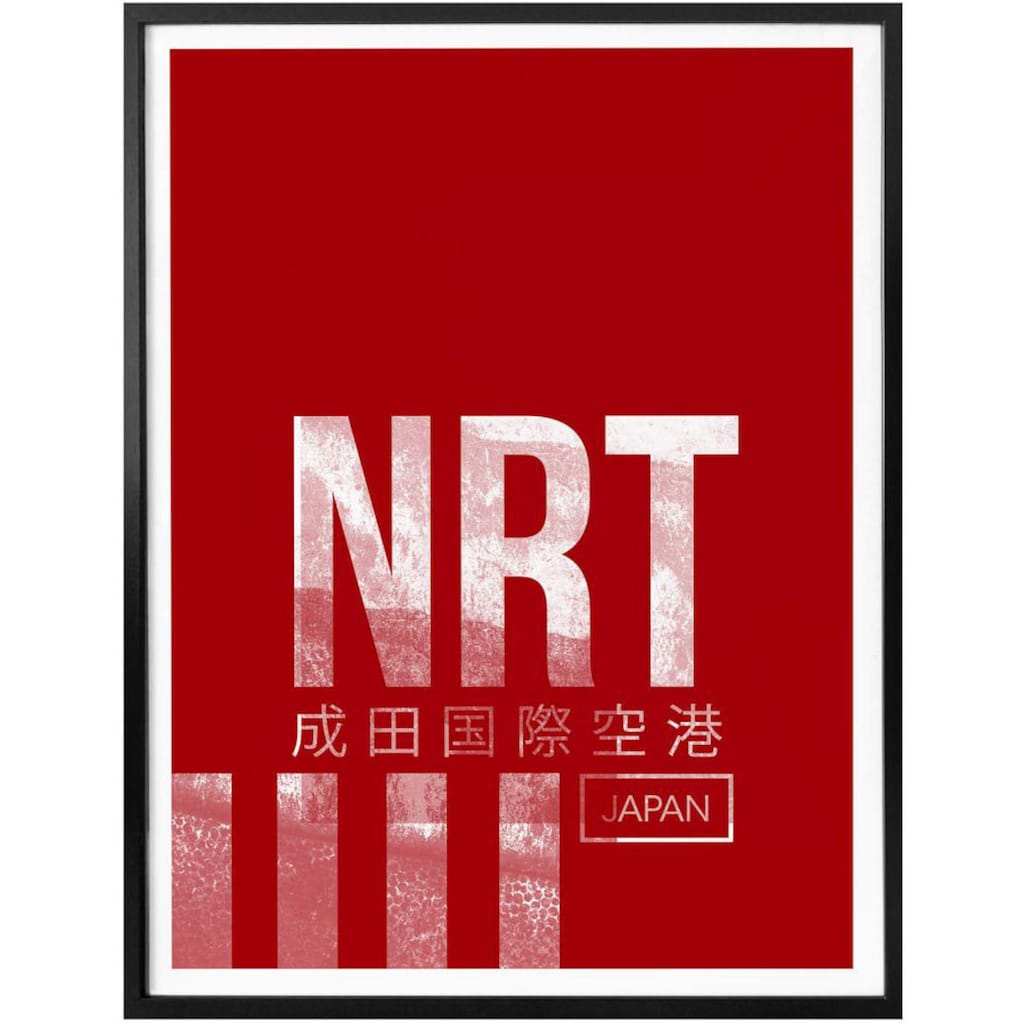 Wall-Art Poster »Wandbild NRT Flughafen Tokyo«, Flughafen, (1 St.)