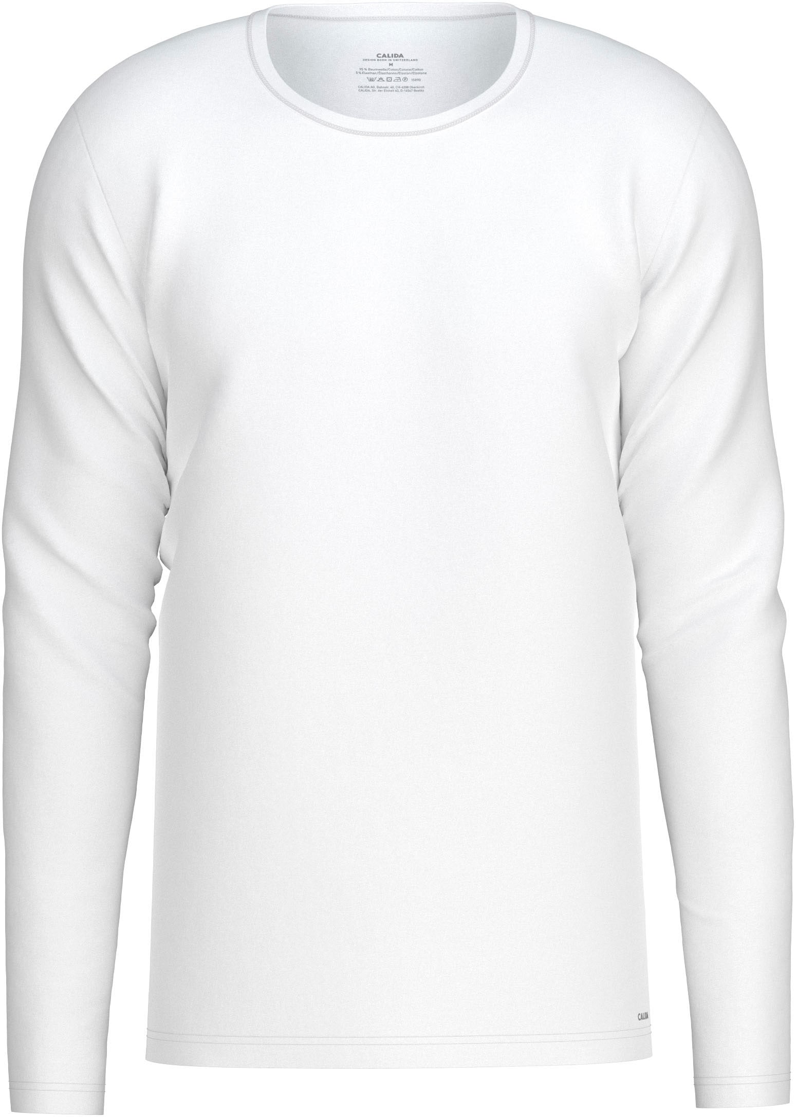 CALIDA Langarmshirt "Cotton Code", mit Rundhalsausschnitt günstig online kaufen