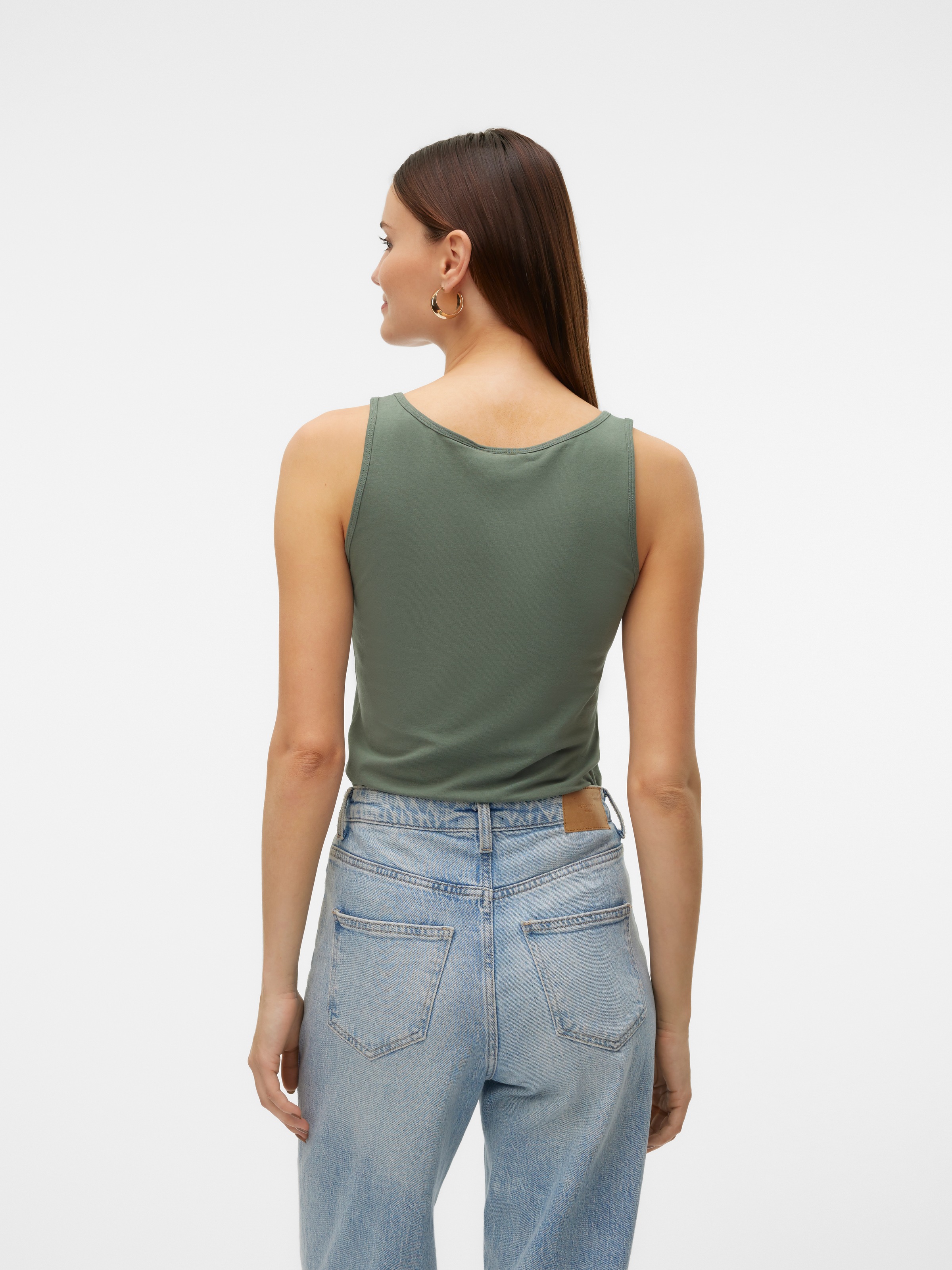 Thumbnail - Vero Moda Tanktop "VMLULU LONG TANK TOP JRS GA NOOS" Baumwollmischung, regular fit