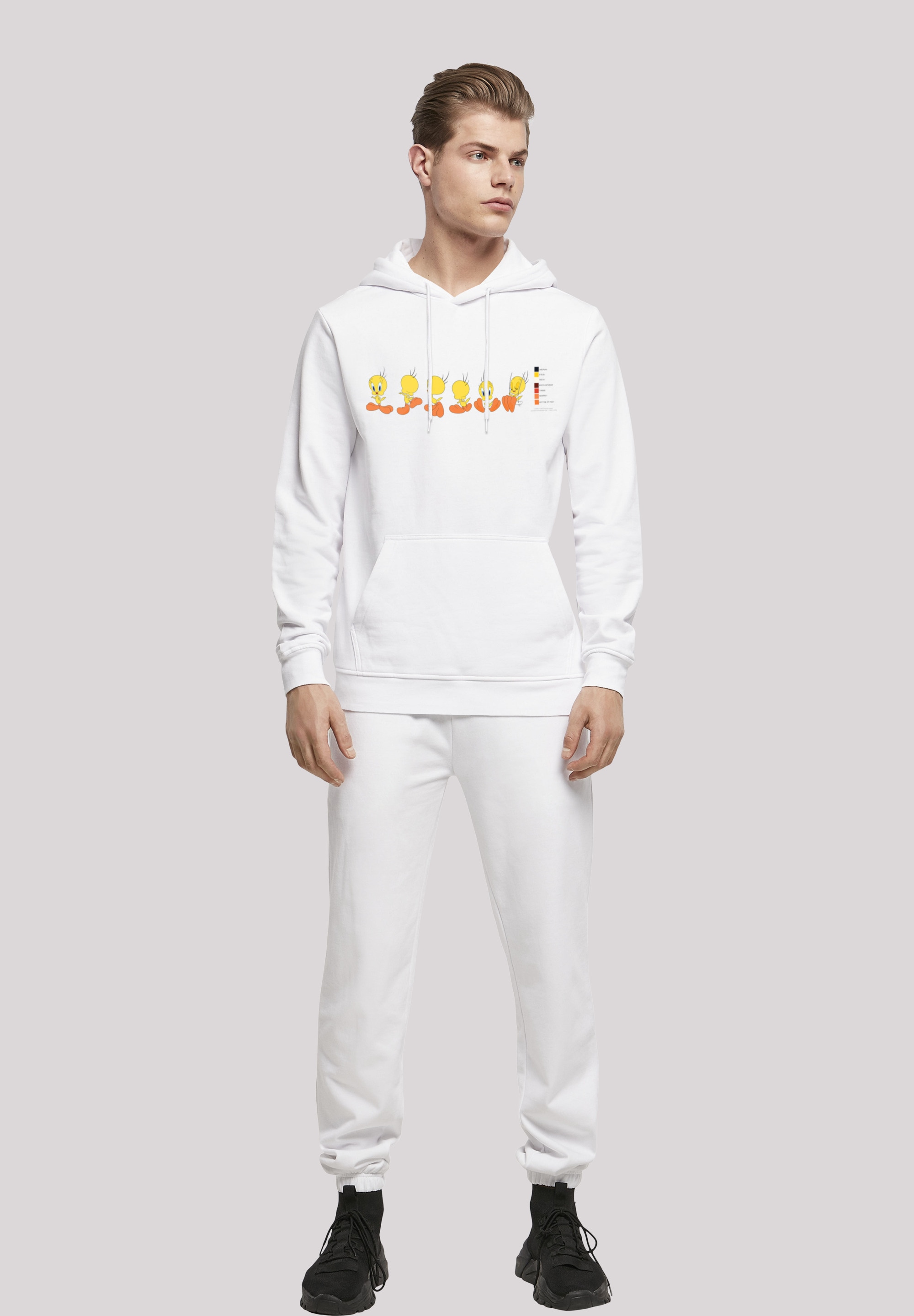 F4NT4STIC Kapuzenpullover »Looney Tunes Tweety Pie Colour Code«, Print