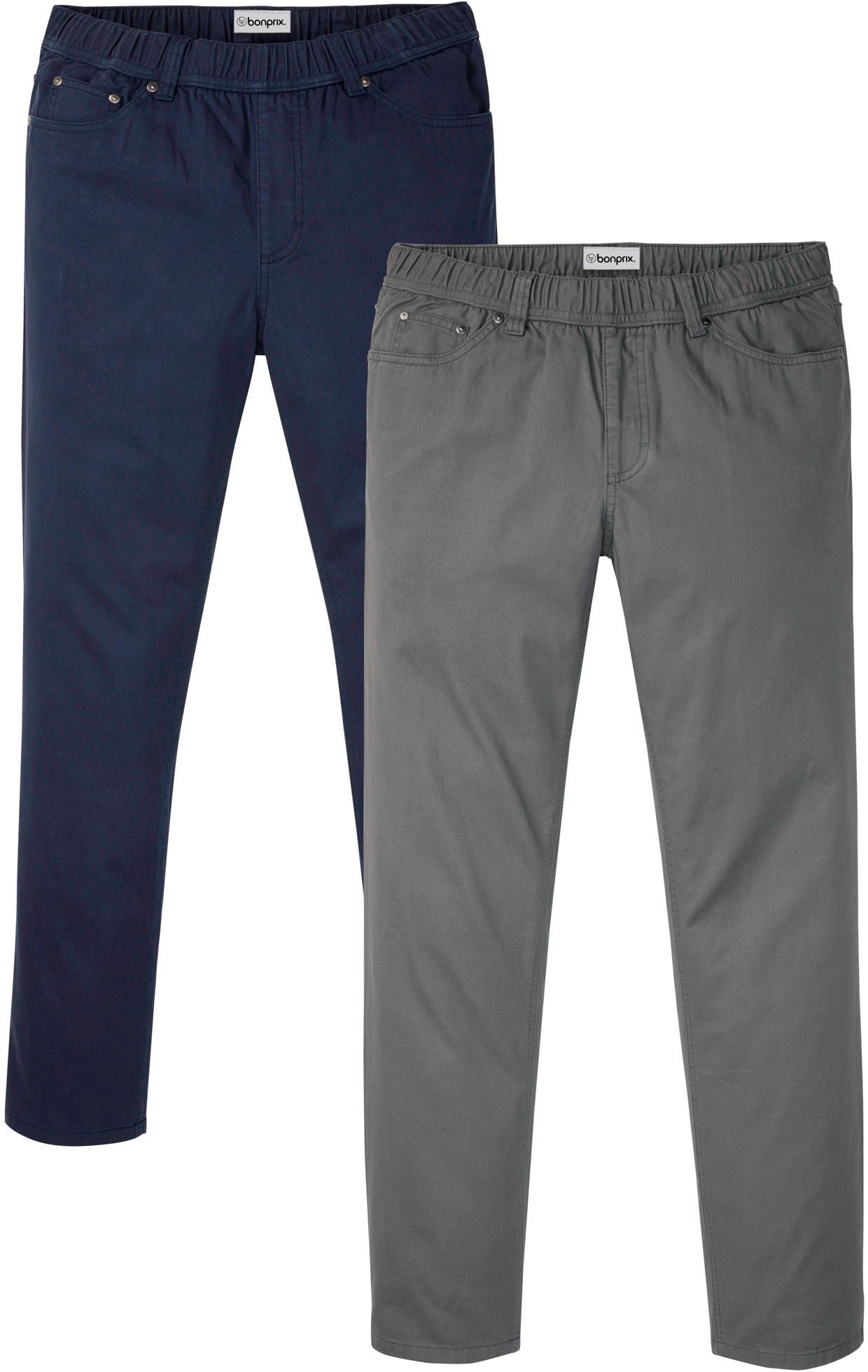 bonprix Schlupfhose "Regular Fit Schlupfhose mit Komfortbund, Straight (2er günstig online kaufen