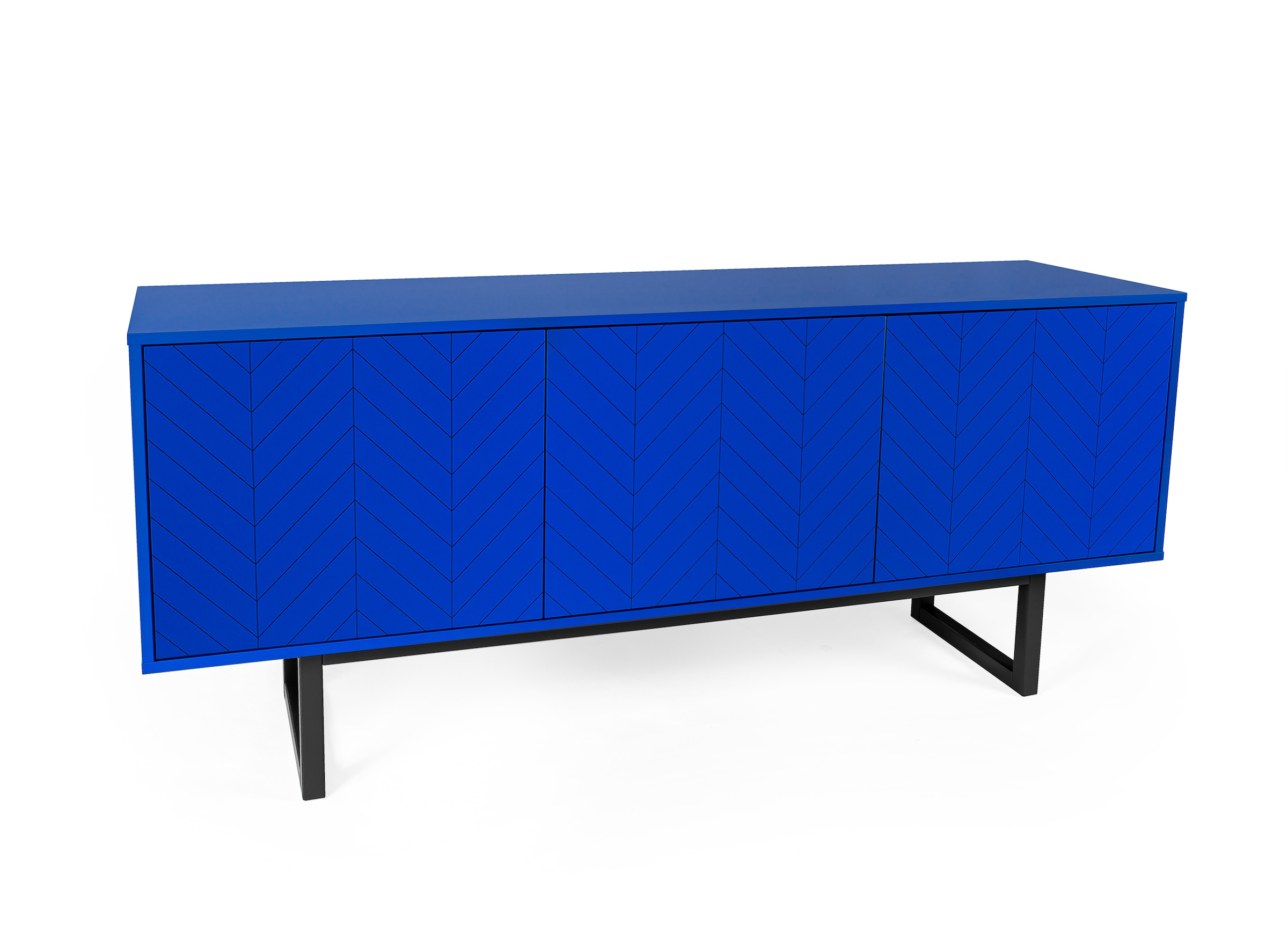 Woodman Kommode, mit besonderem Print, mit push-to-open Funktion