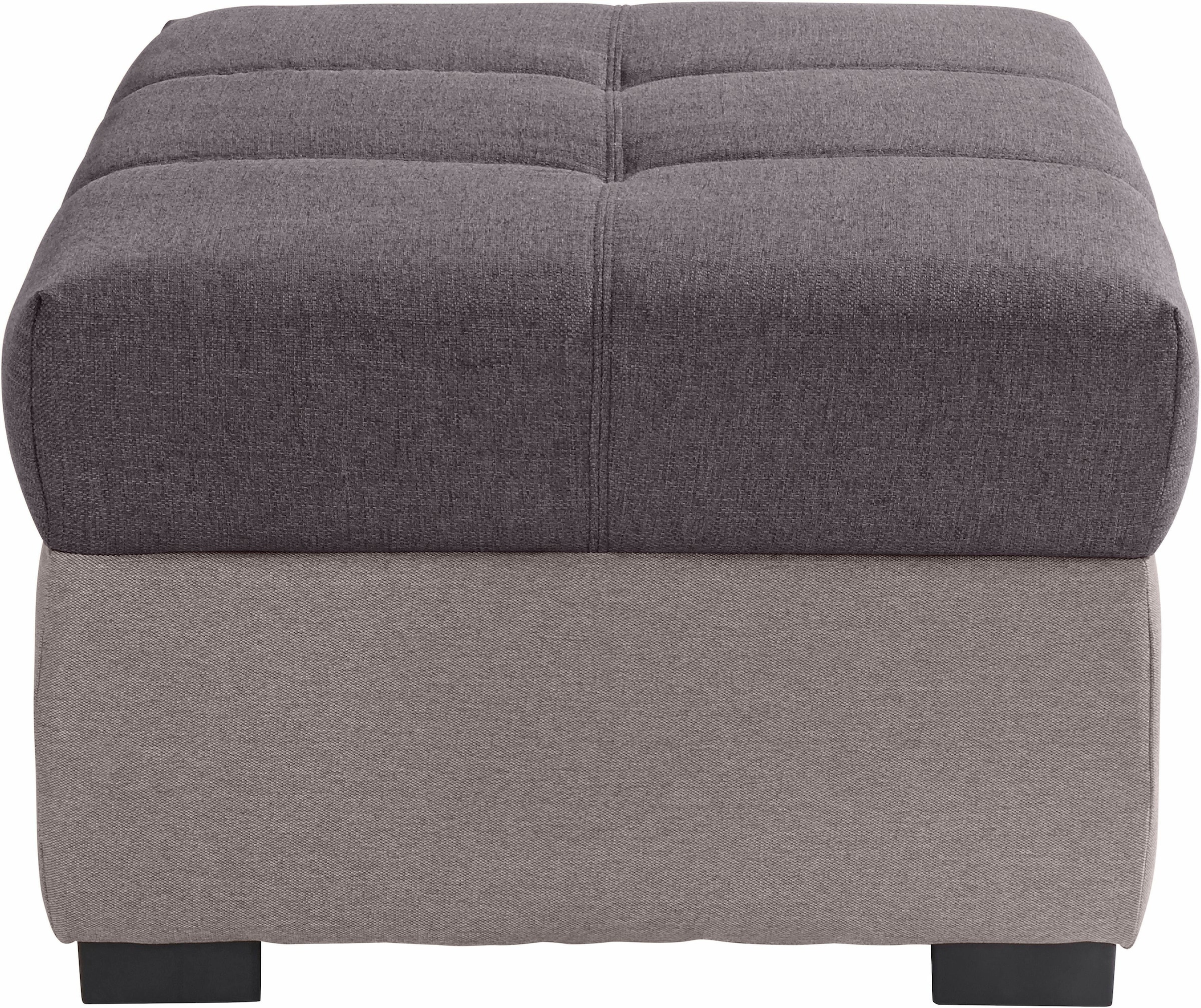 COTTA Polstergarnitur »Speedway«, (Set), Set: bestehend aus 2-Sitzer Sofa und Hocker, frei im Raum stellbar