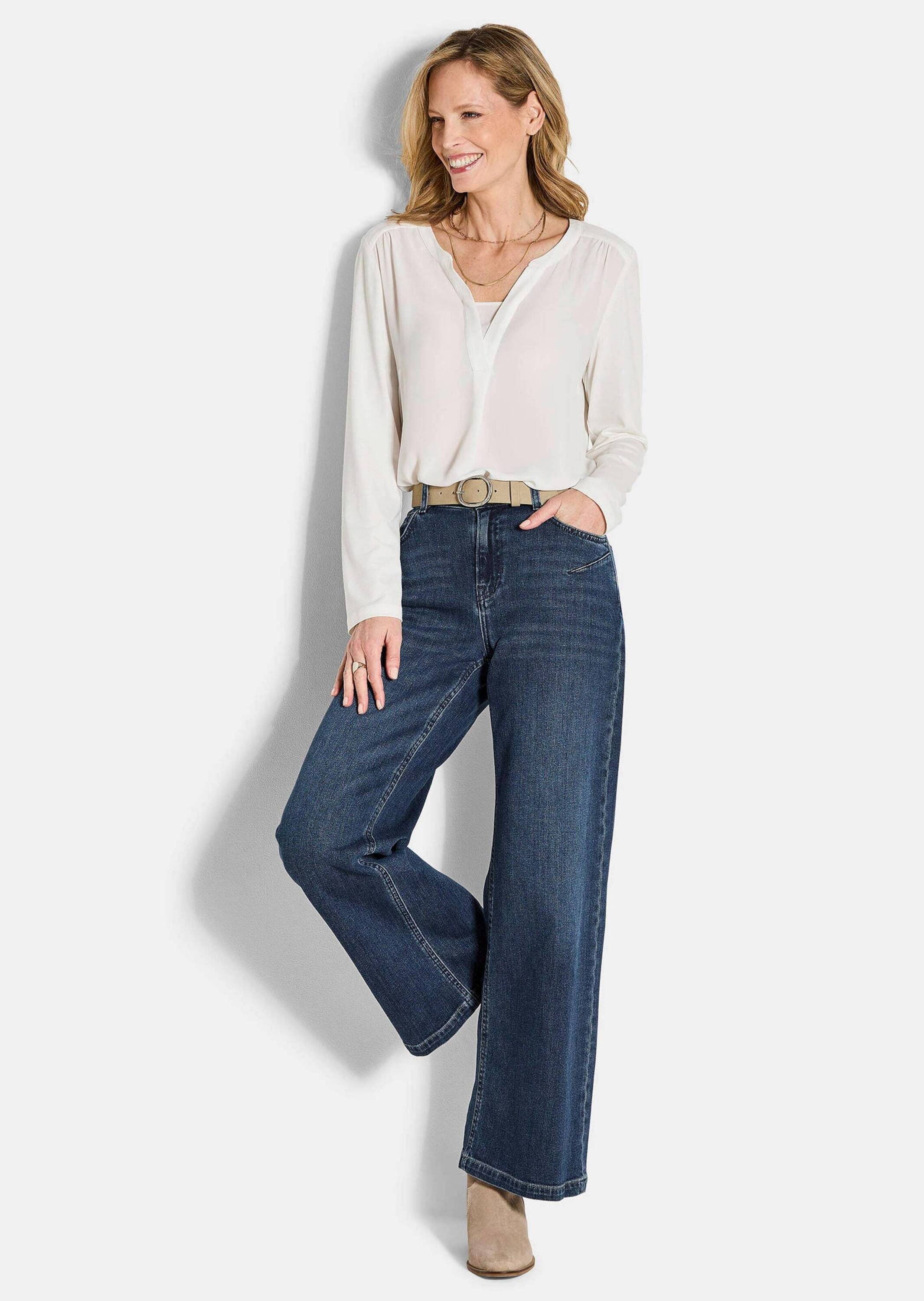 GOLDNER Regular-fit-Jeans "Kurzgröße 5-Pocket Jeans-Culotte VERA" günstig online kaufen