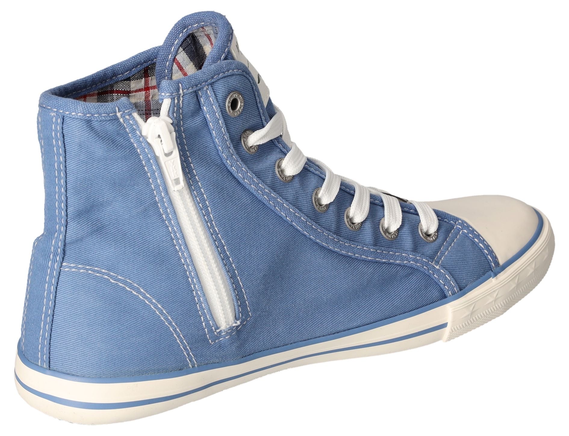 Mustang Shoes Sneaker »High-Top-Sneaker, Freizeitschuh«, High Top-Sneaker, Schnürschuh mit Label in der Laufsohle