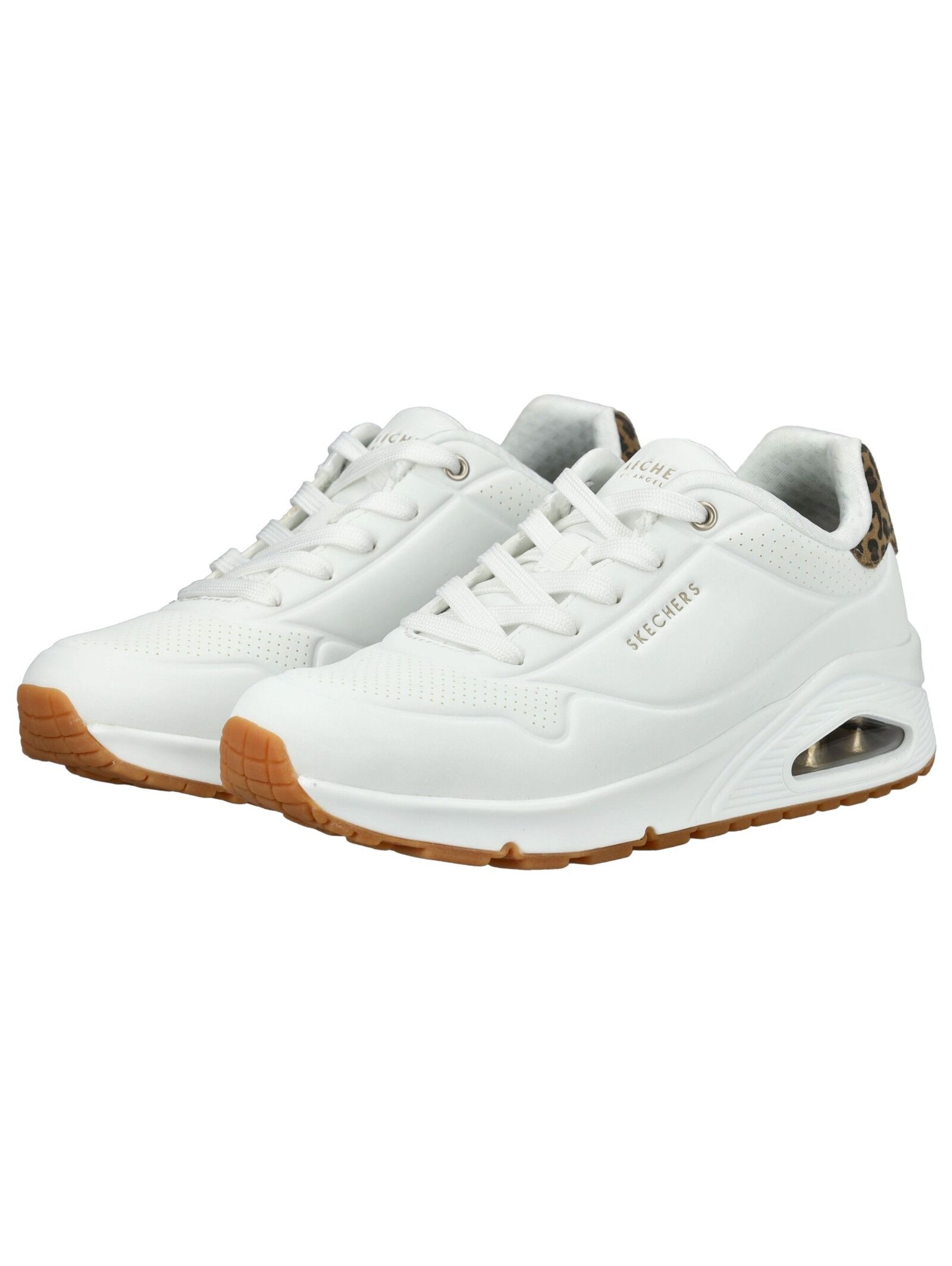 Skechers pour femme. 177093 Trainers Uno Jungle Nite white (40), Blanc, Plat, Lacets, Casuel 6