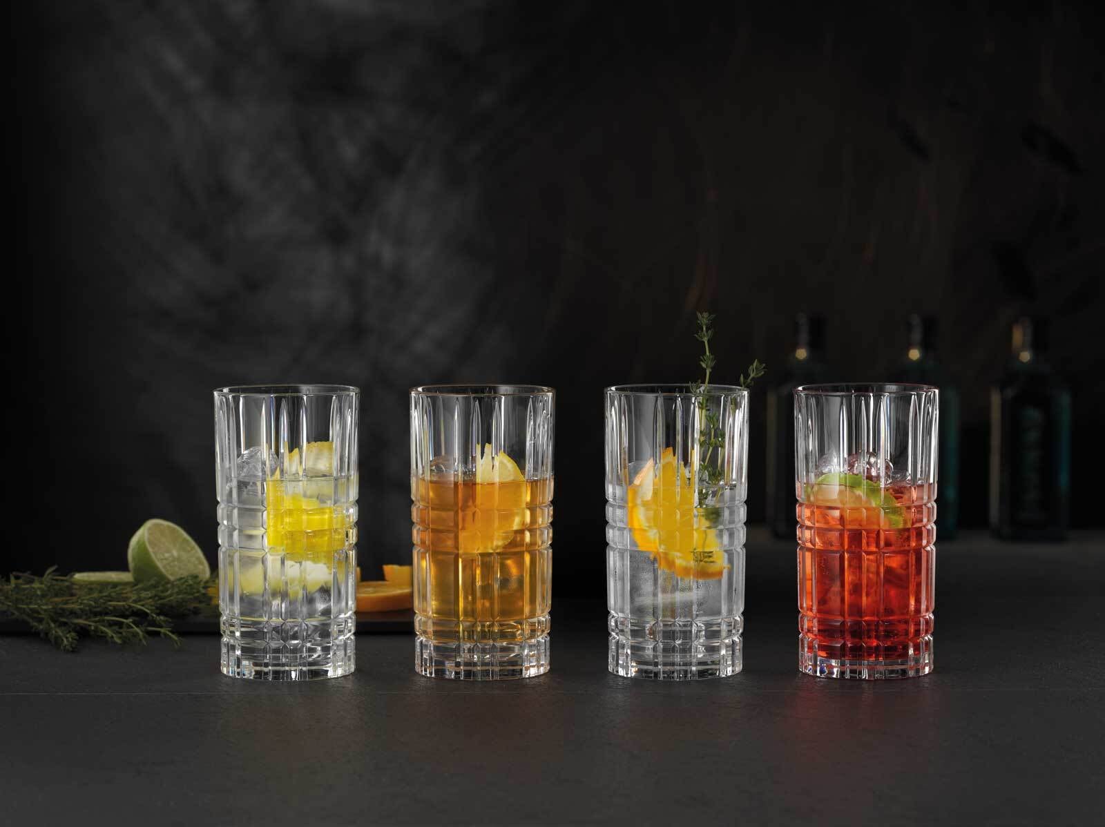 Nachtmann Longdrinkglas »Longdrinkgläser Square 445 ml 4er Set transparent«