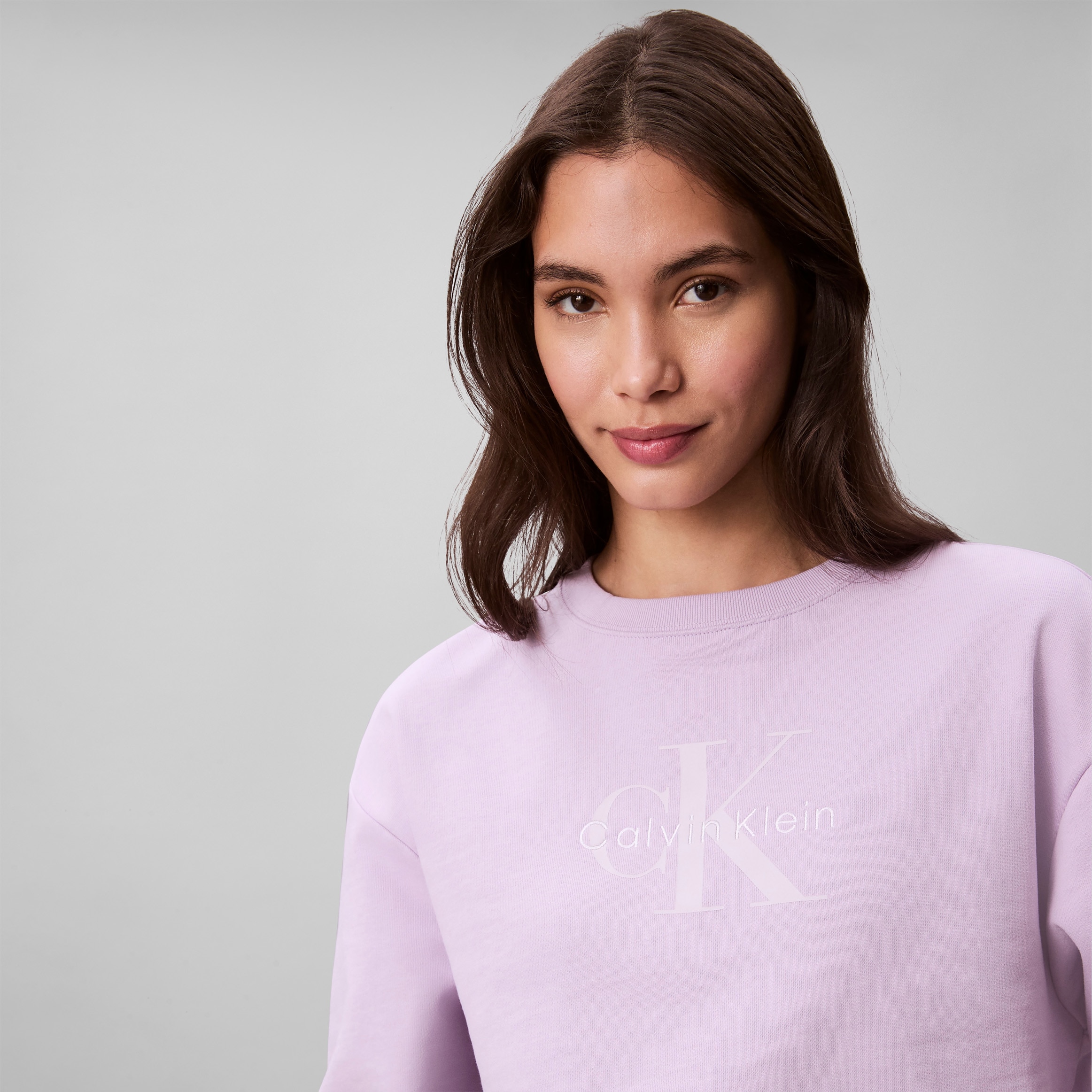 Calvin Klein Jeans Sweatshirt »LS MNLG FRNCH TRRY R«, Mit Rundhalsausschnitt