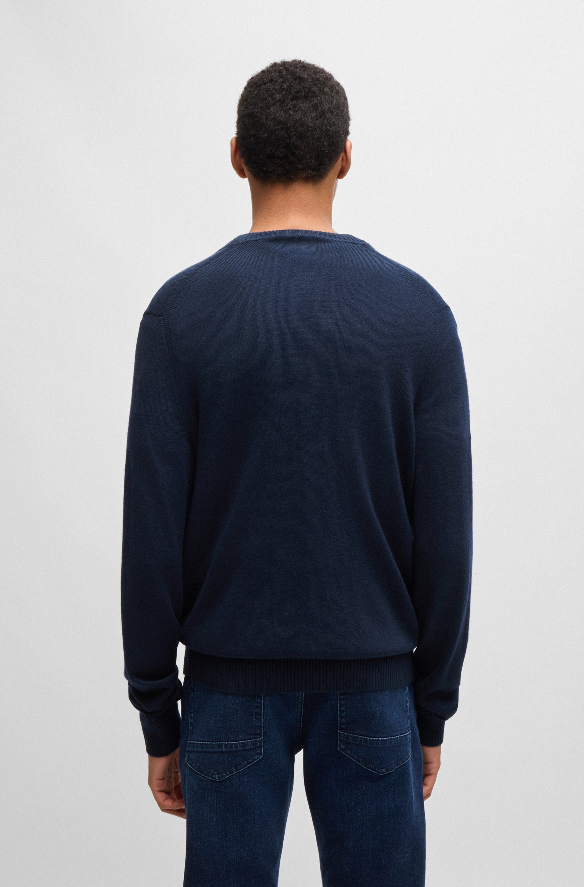 Thumbnail - BOSS ORANGE Strickjacke "Avac CD" mit tiefem V-Ausschnitt