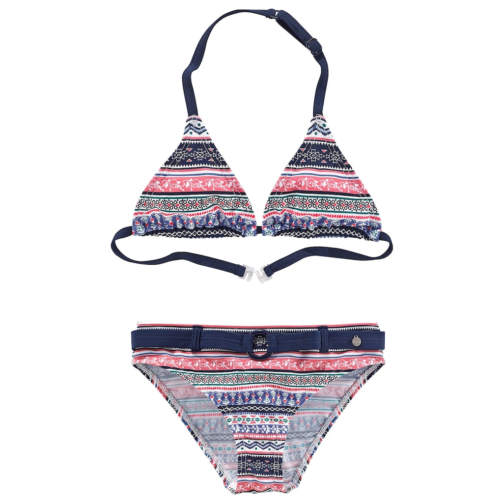 s.Oliver Triangel-Bikini »Barcelona Kids«, im frechen Streifen-Look