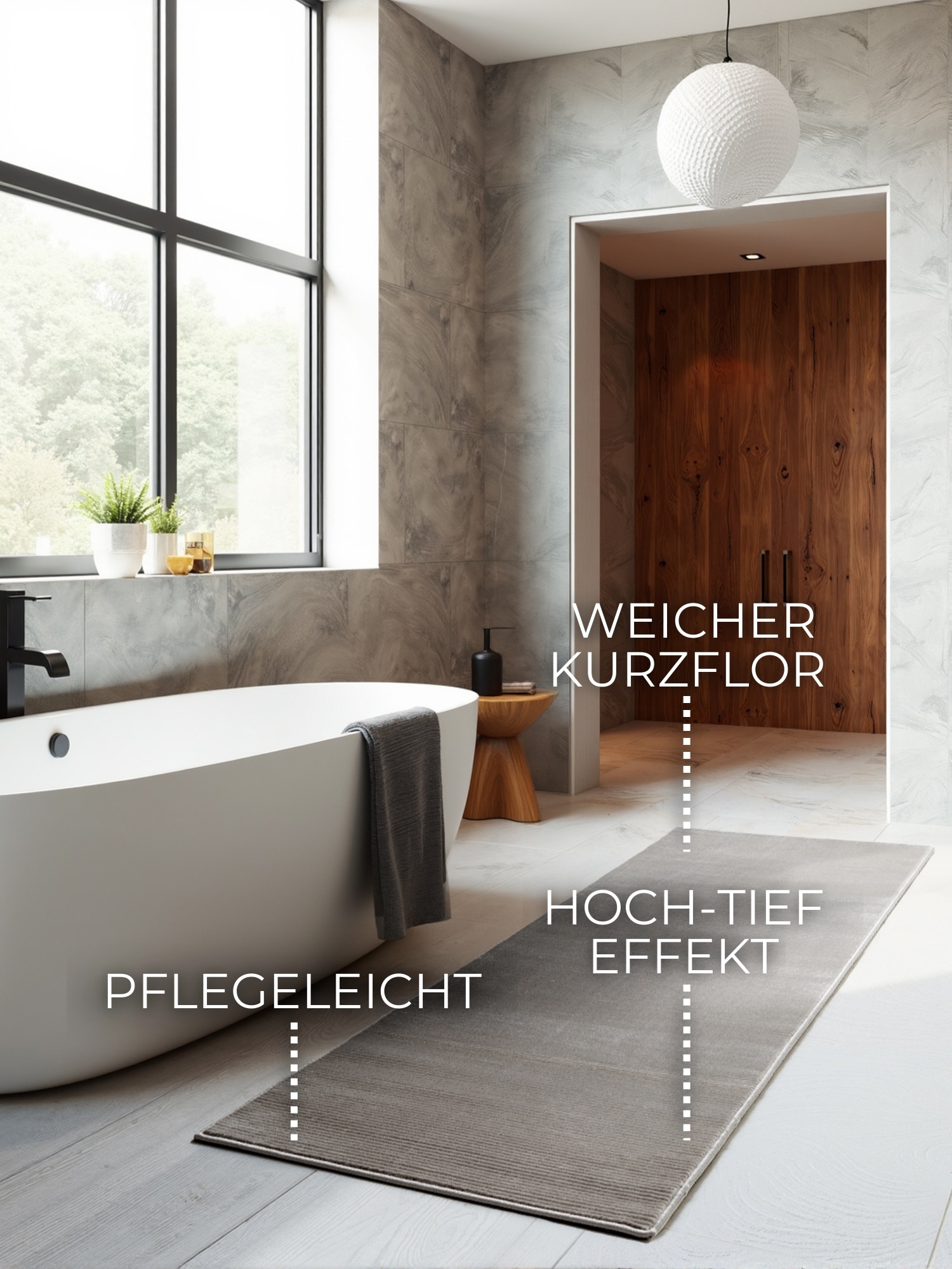 ELLE DECORATION Teppich »Dolomite« rechteckig 9 mm Höhe Wohnzimmer, Schlafzimmer, Läufer, Hoch-Tief Effekt, Flur, Glanz