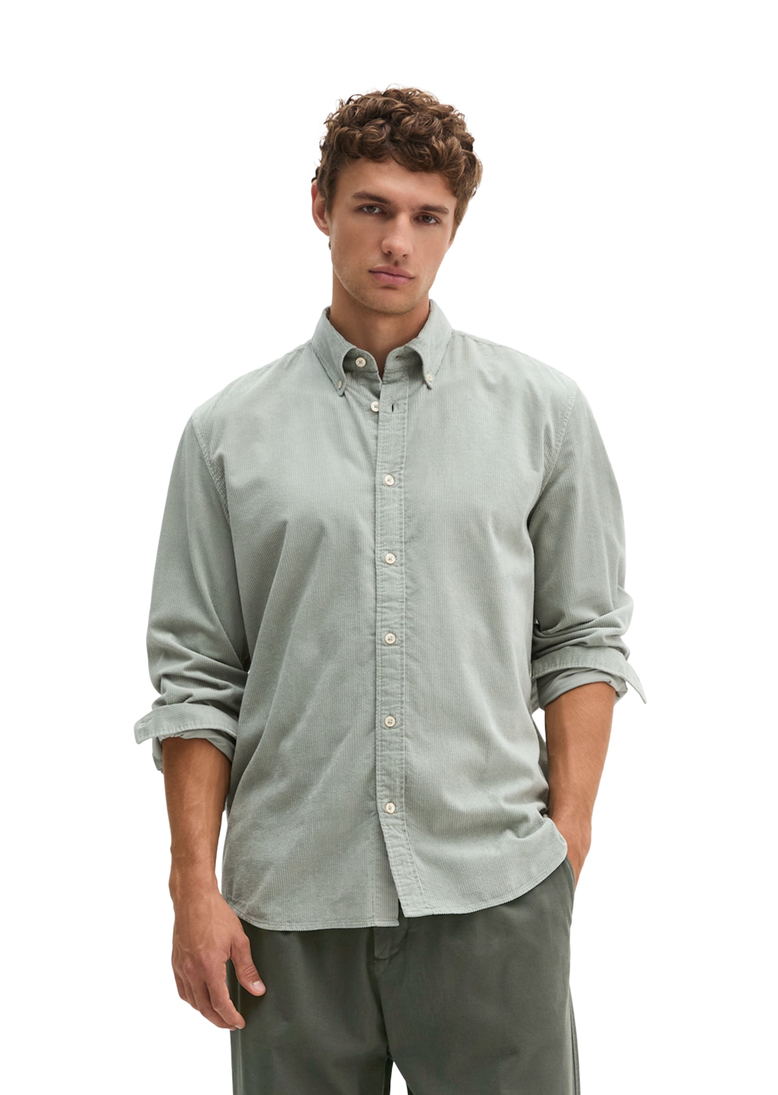 Marc OPolo Langarmhemd regular mit Button-Down-Kragen